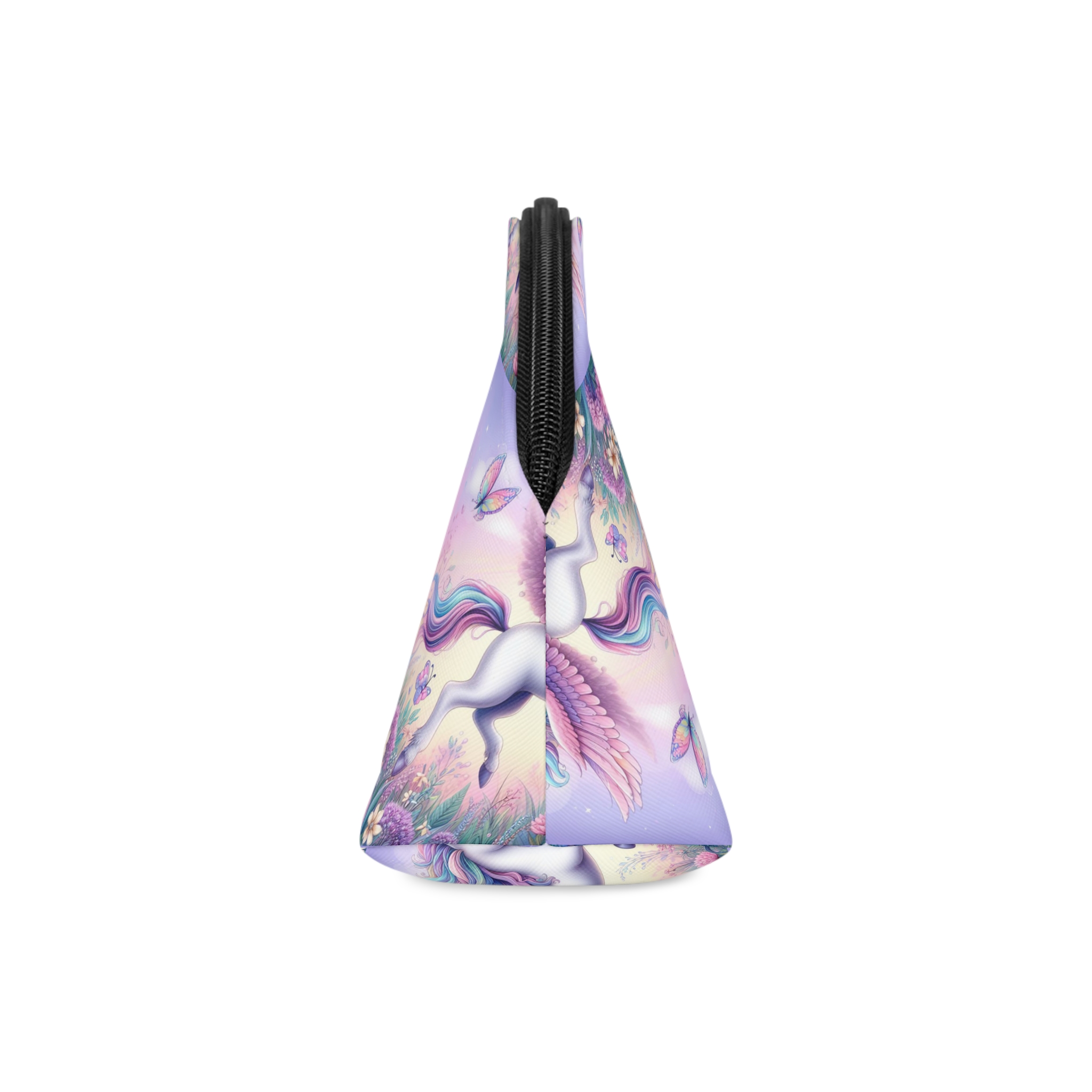 Beautiful Unicorn Running Magical Meadow Unicorn Background Images Whimsical Unicorn (1) Makeup Bag - Image 4