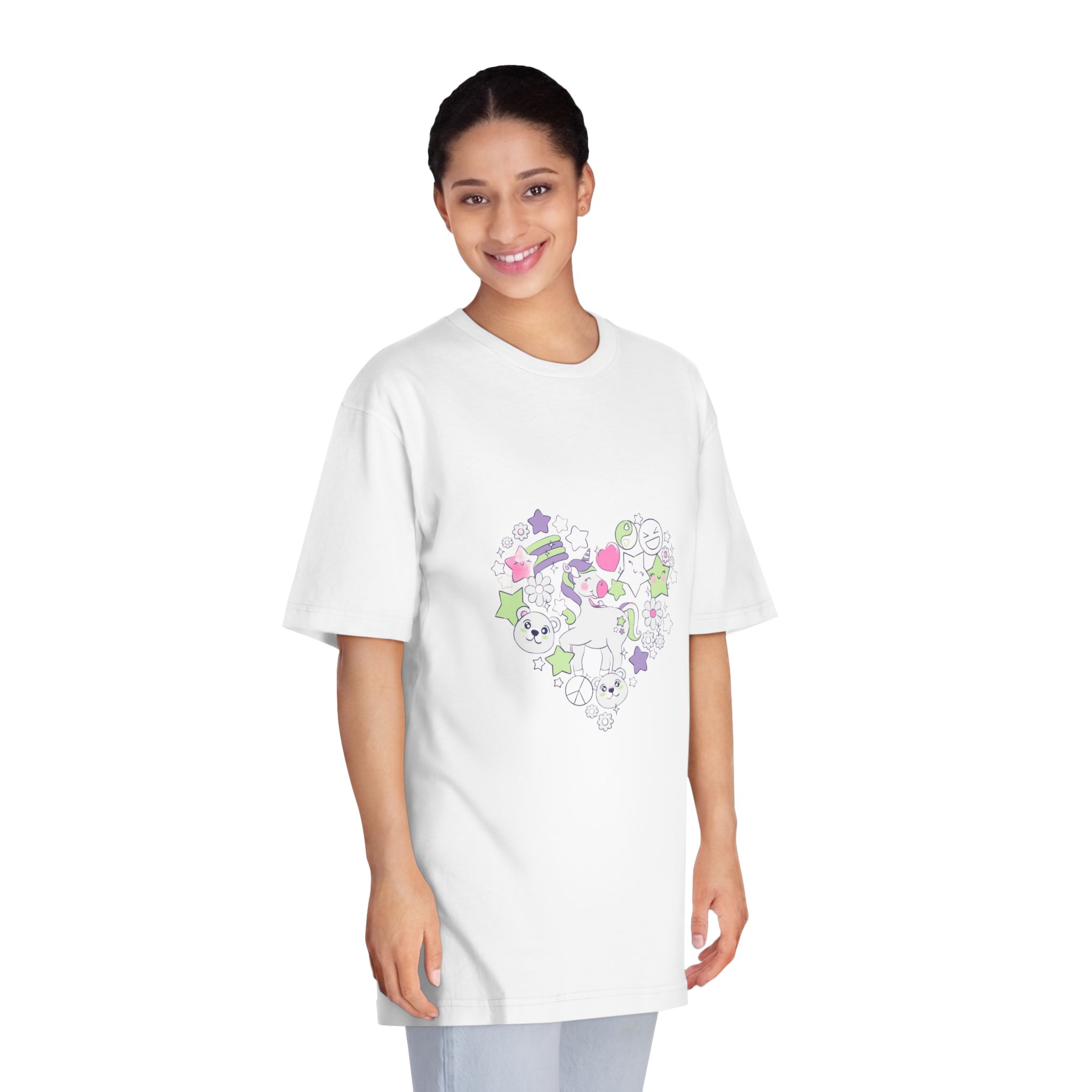 Unicorn Copy 3 Unisex Classic Crewneck T Shirt - Image 3