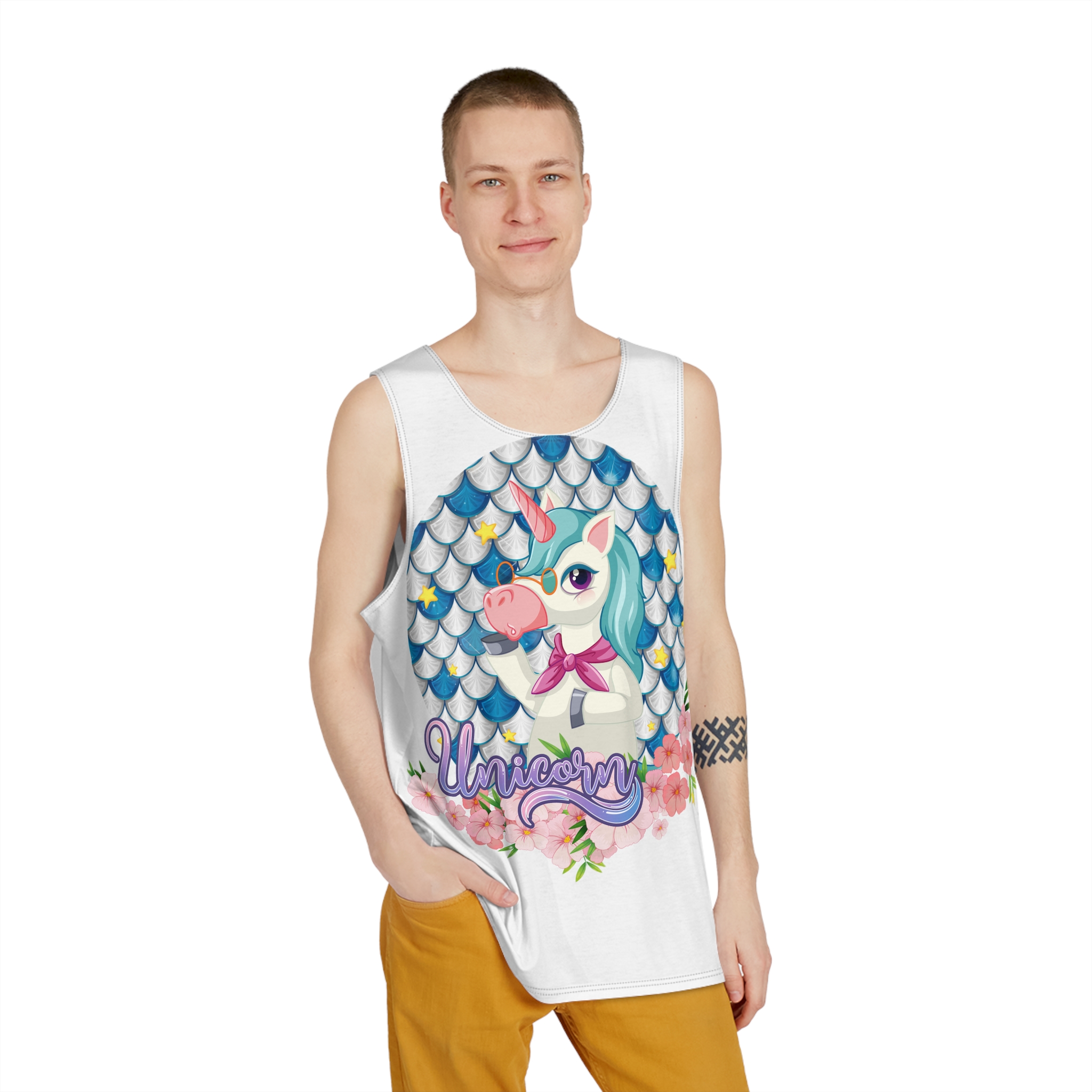Unicorn V656 Mens Tank Aop - Image 3