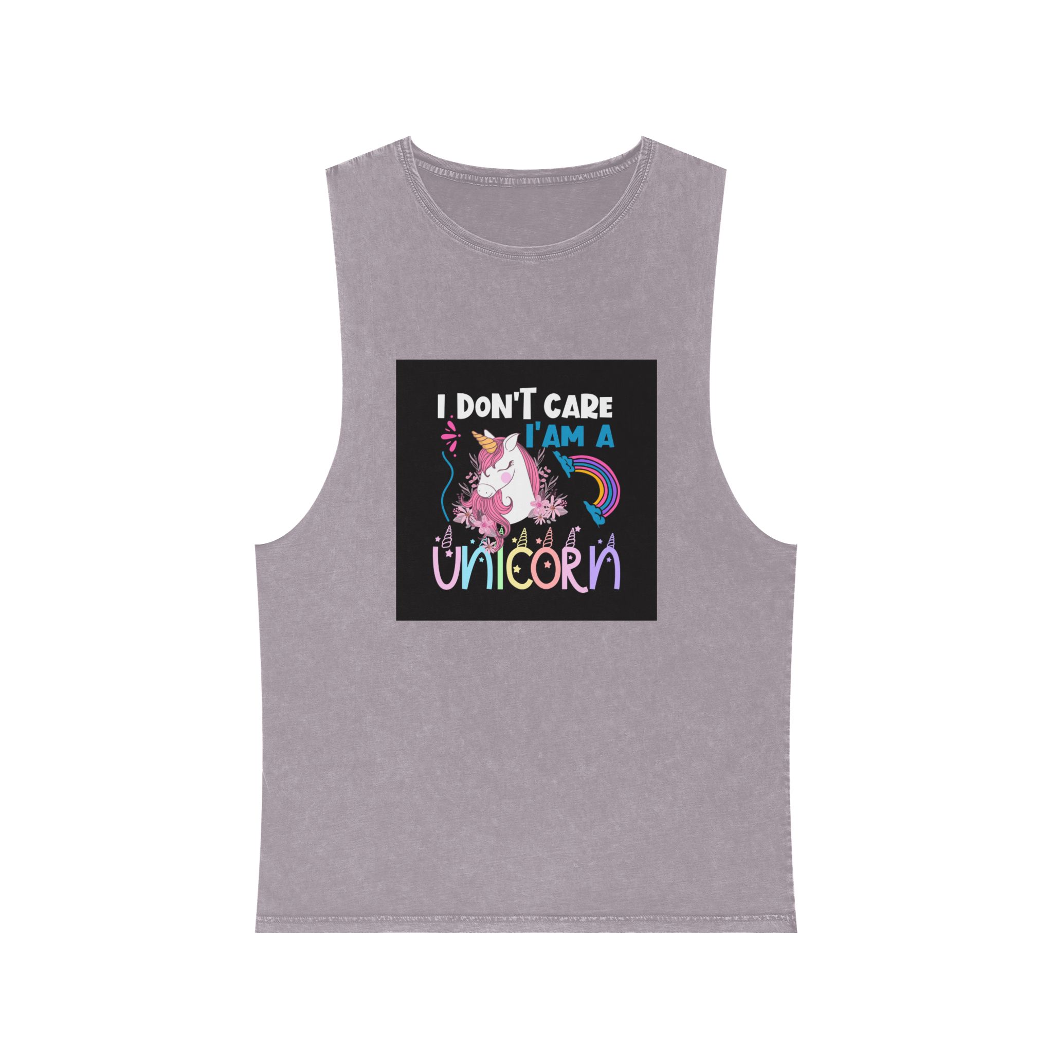 Unicorn Design 2 Unisex Stonewash Tank Top - Image 17