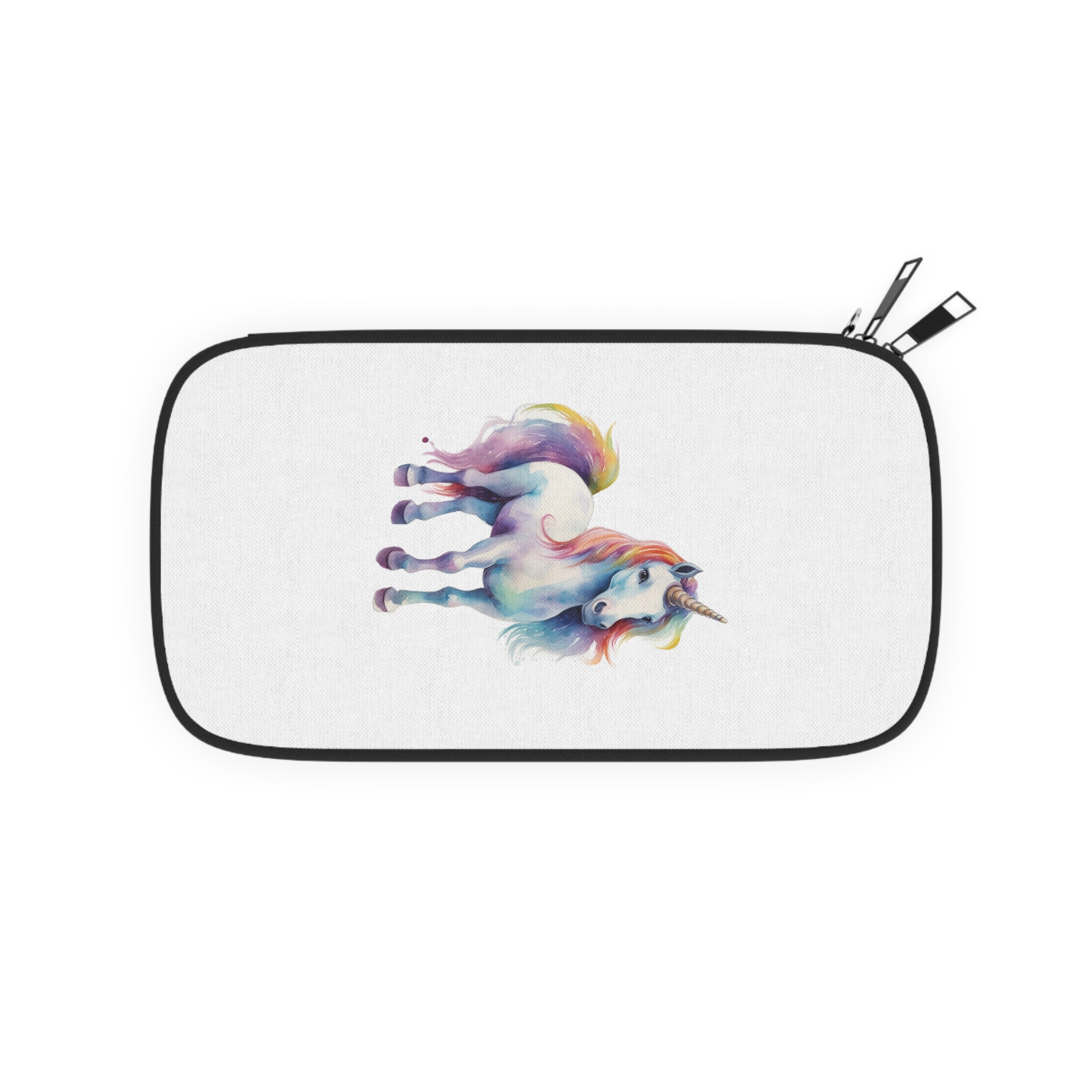 Painting Unicorn With Colorful Mane Long Mane Generative Ai Passport Wallet
