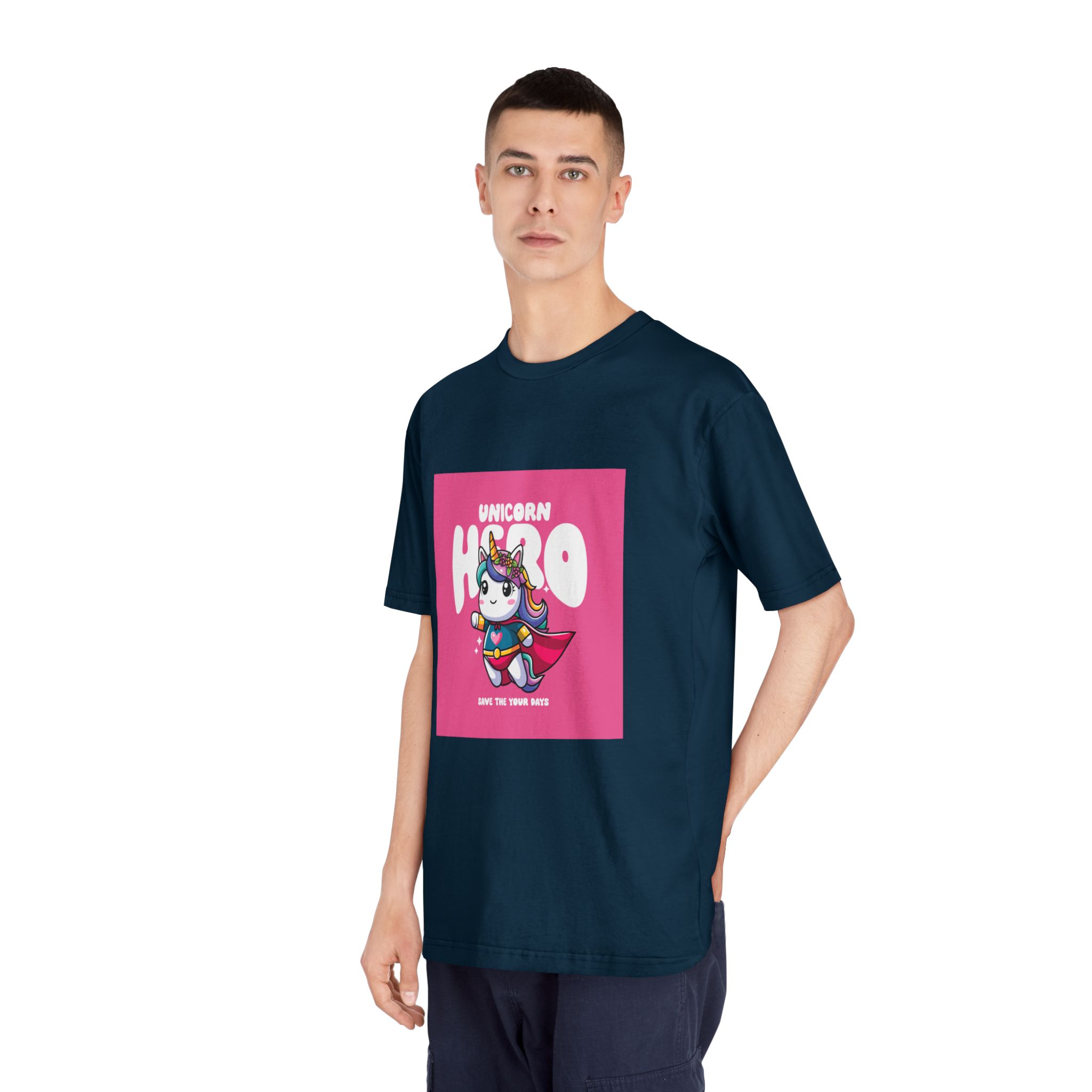 Unicorn Hero Unisex Classic Crewneck T Shirt - Image 20