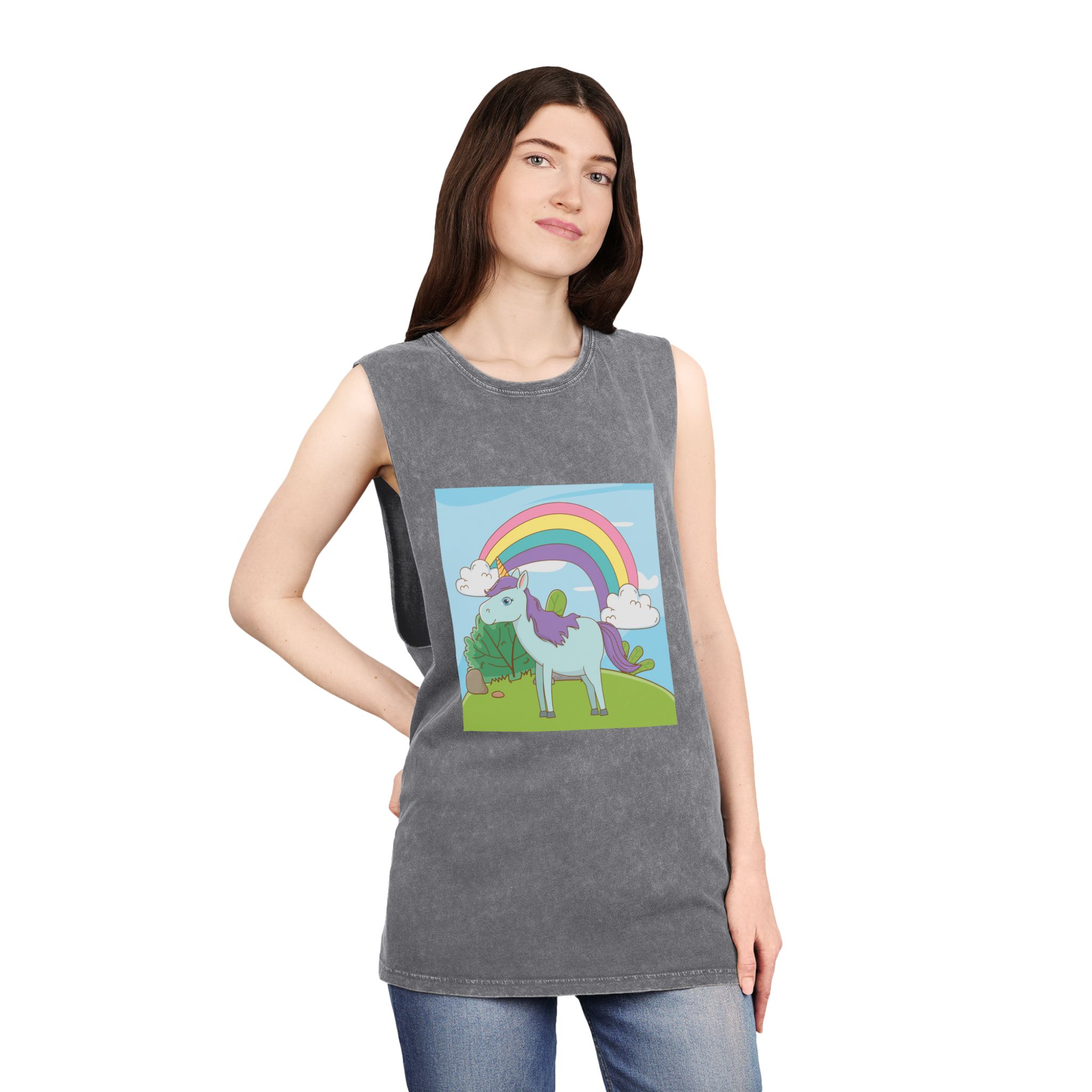 Unicorn V334 Unisex Stonewash Tank Top - Image 12
