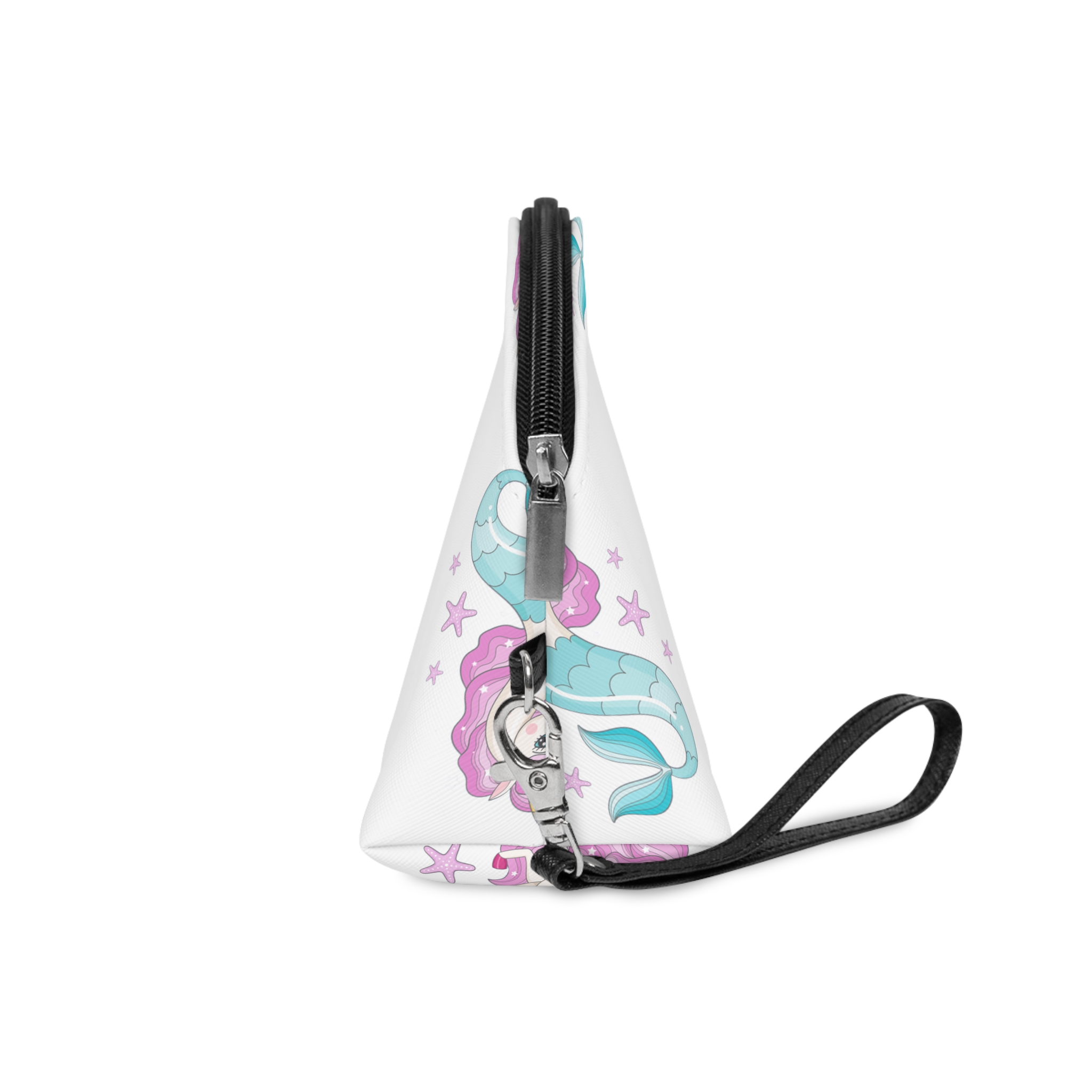 Beautiful Seahorse Unicorn With Pink Mane Makeup Bag - Image 3