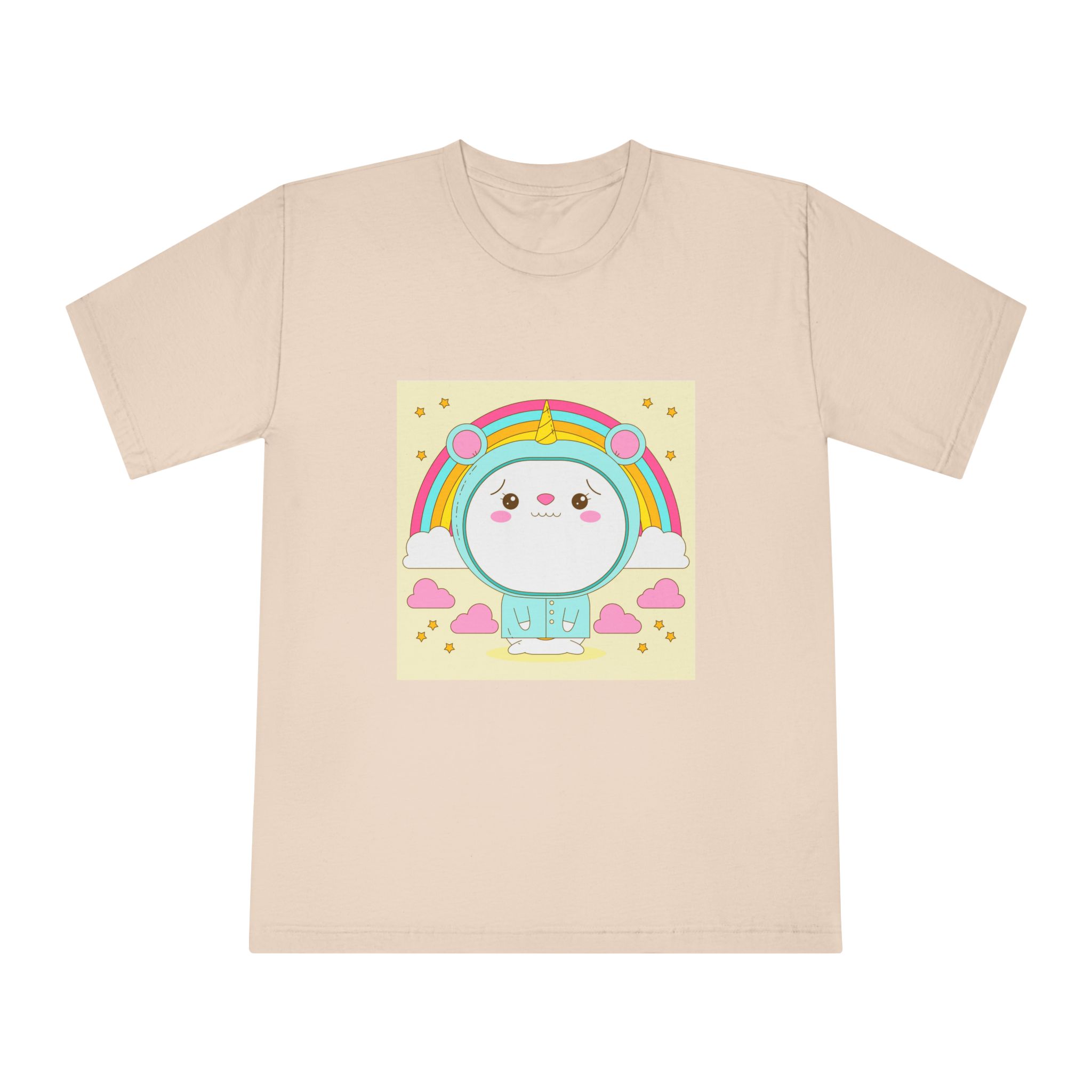 Hand Drawn Kawaii Animal Unisex Classic Crewneck T Shirt - Image 9