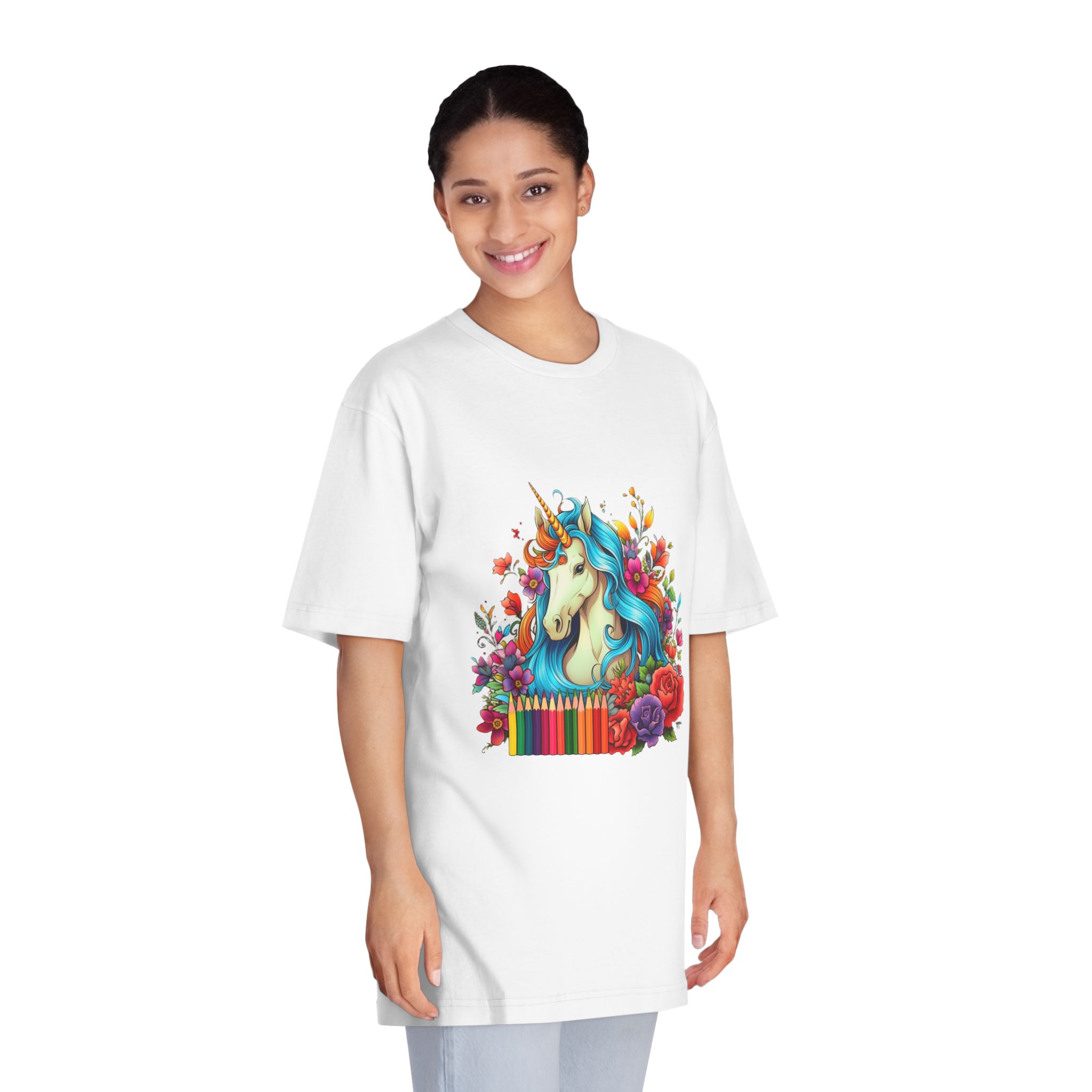 Unicorns 378 Unisex Classic Crewneck T Shirt - Image 3