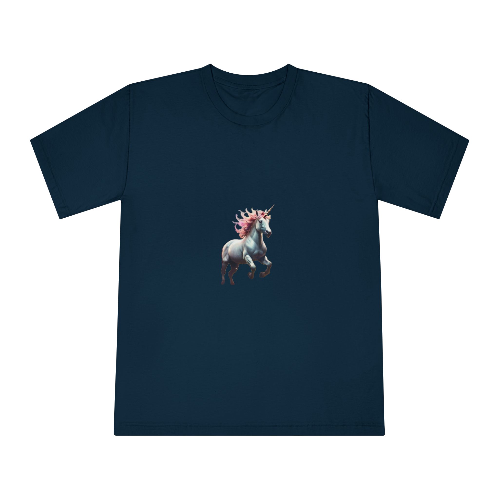Beautiful Unicorn Running Magical Meadow Unicorn Background Images Whimsical Unicorn (22) Unisex Classic Crewneck T Shirt - Image 17