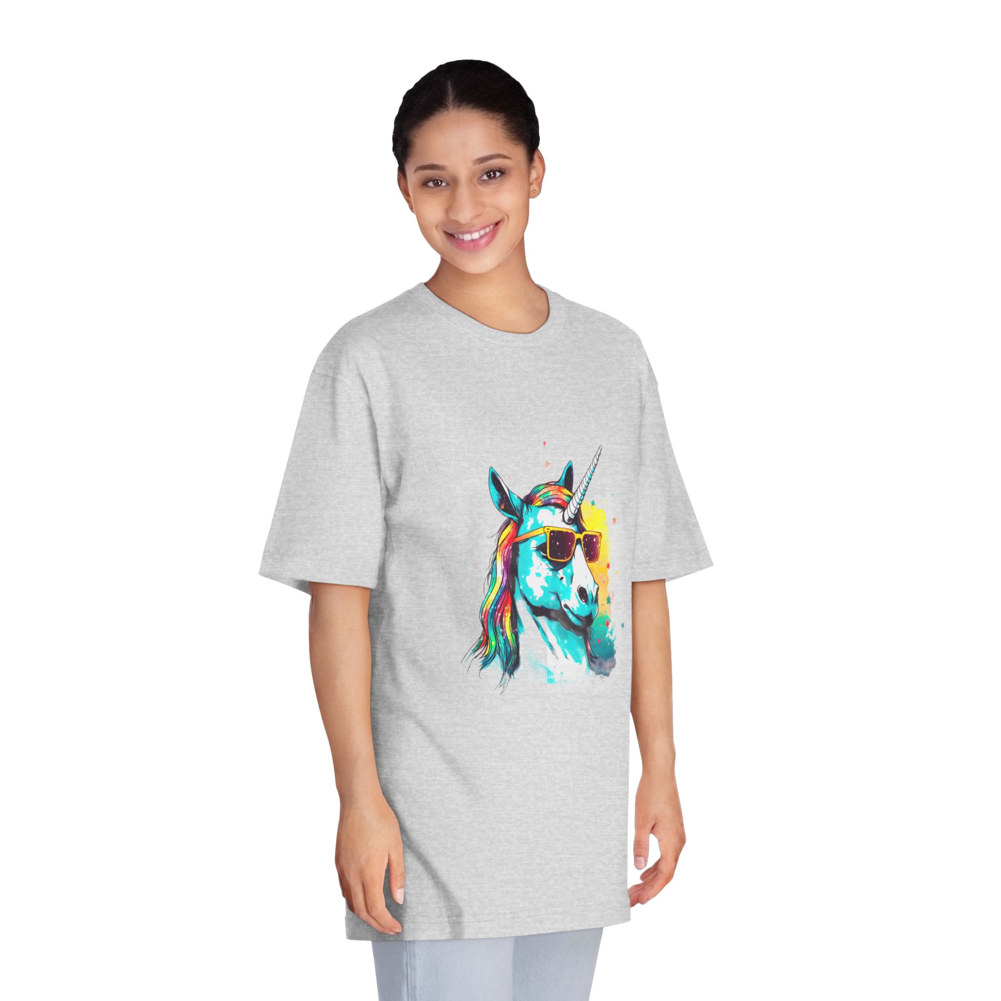 Cute Cartoon Baby Unicorn Isolated Transparent Background Ideal Tshirt Prints Stickers Mugs Unisex Classic Crewneck T Shirt - Image 15