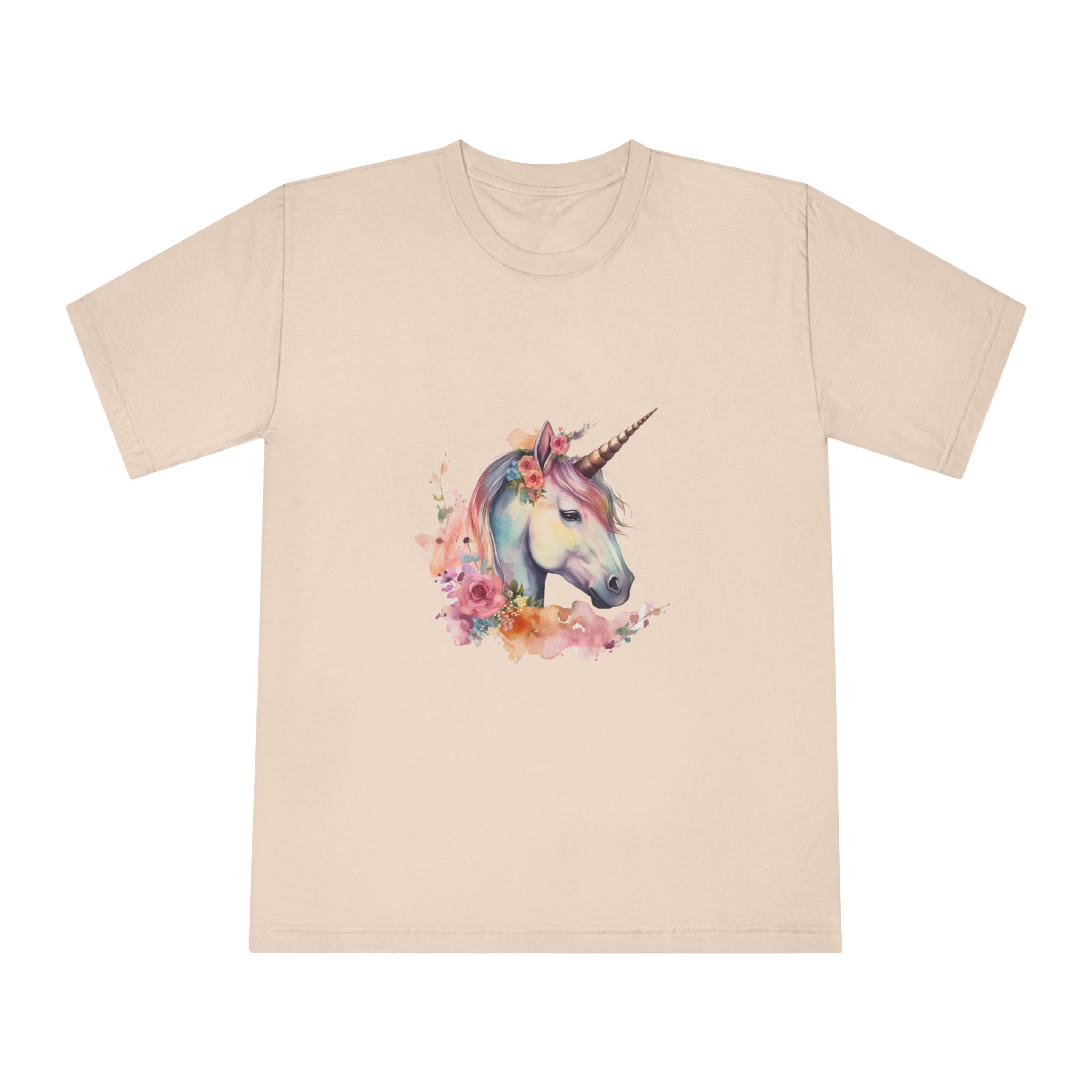 Unicorn With Pink Mane Flowers It Unisex Classic Crewneck T Shirt - Image 9