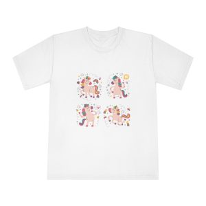 Doodle Hand Drawn Unicorn Stickers Unisex Classic Crewneck T Shirt