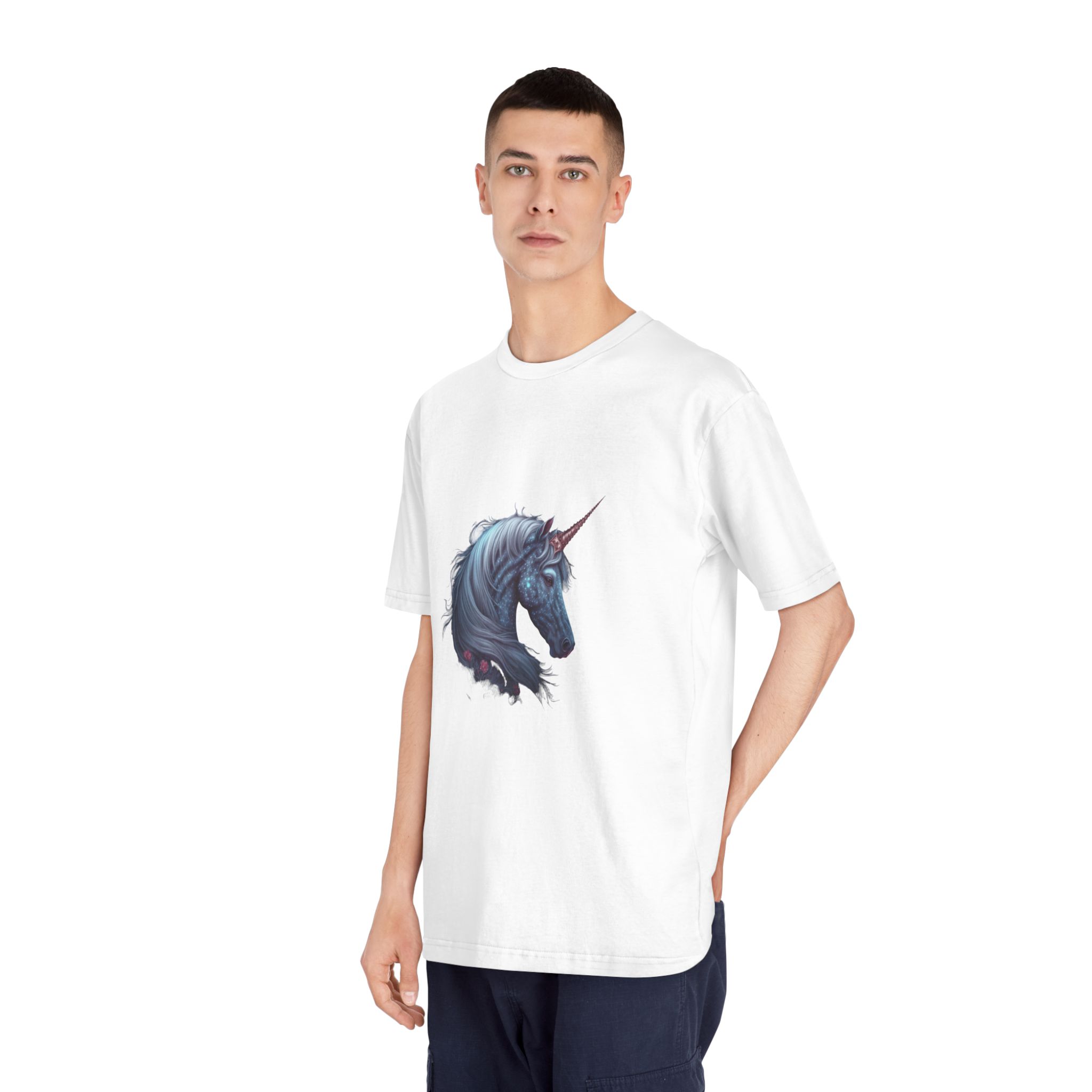 Mystic Unicorn Unisex Classic Crewneck T Shirt - Image 4