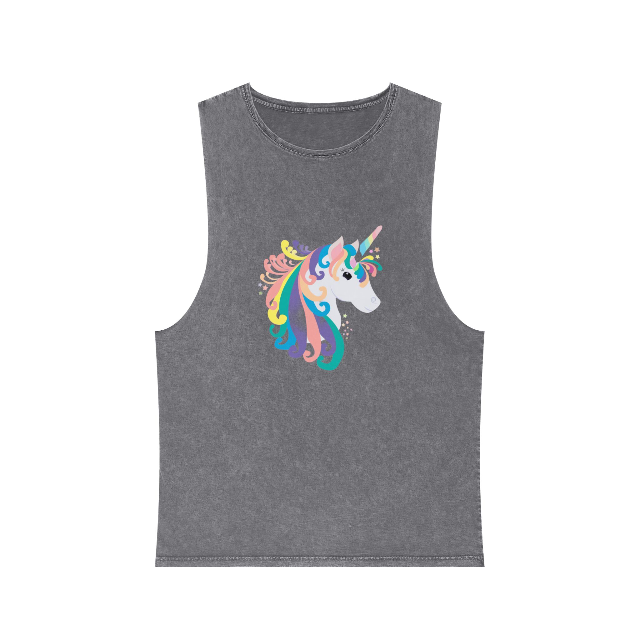 Unicorn V118 Unisex Stonewash Tank Top - Image 9