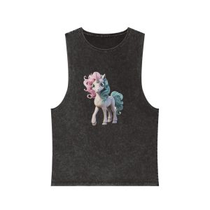 Animated Unicorn Children (1) Fotor Bg Remover 2023110475446 Unisex Stonewash Tank Top