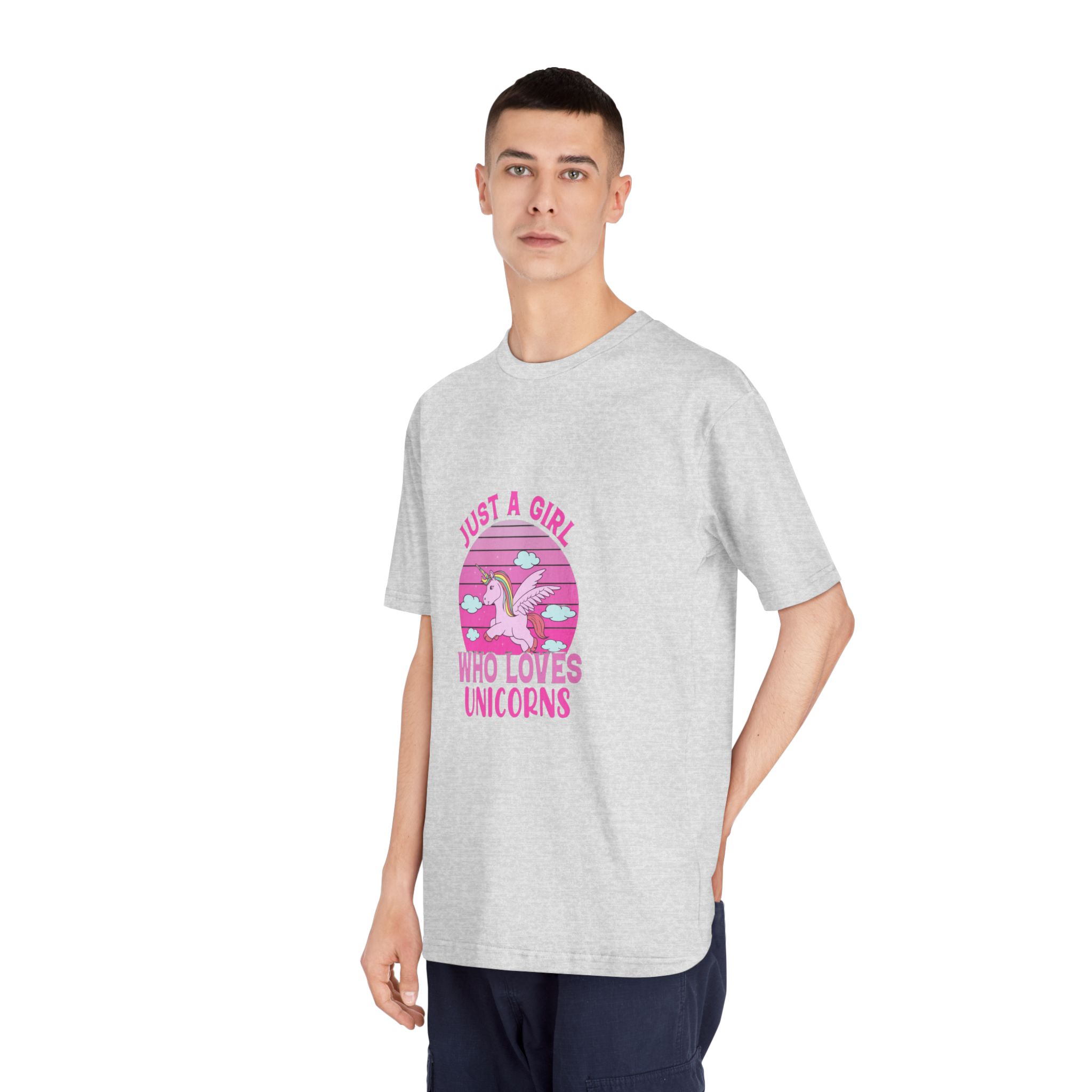 Just A Girl Who Loves Unicorns Unisex Classic Crewneck T Shirt - Image 16