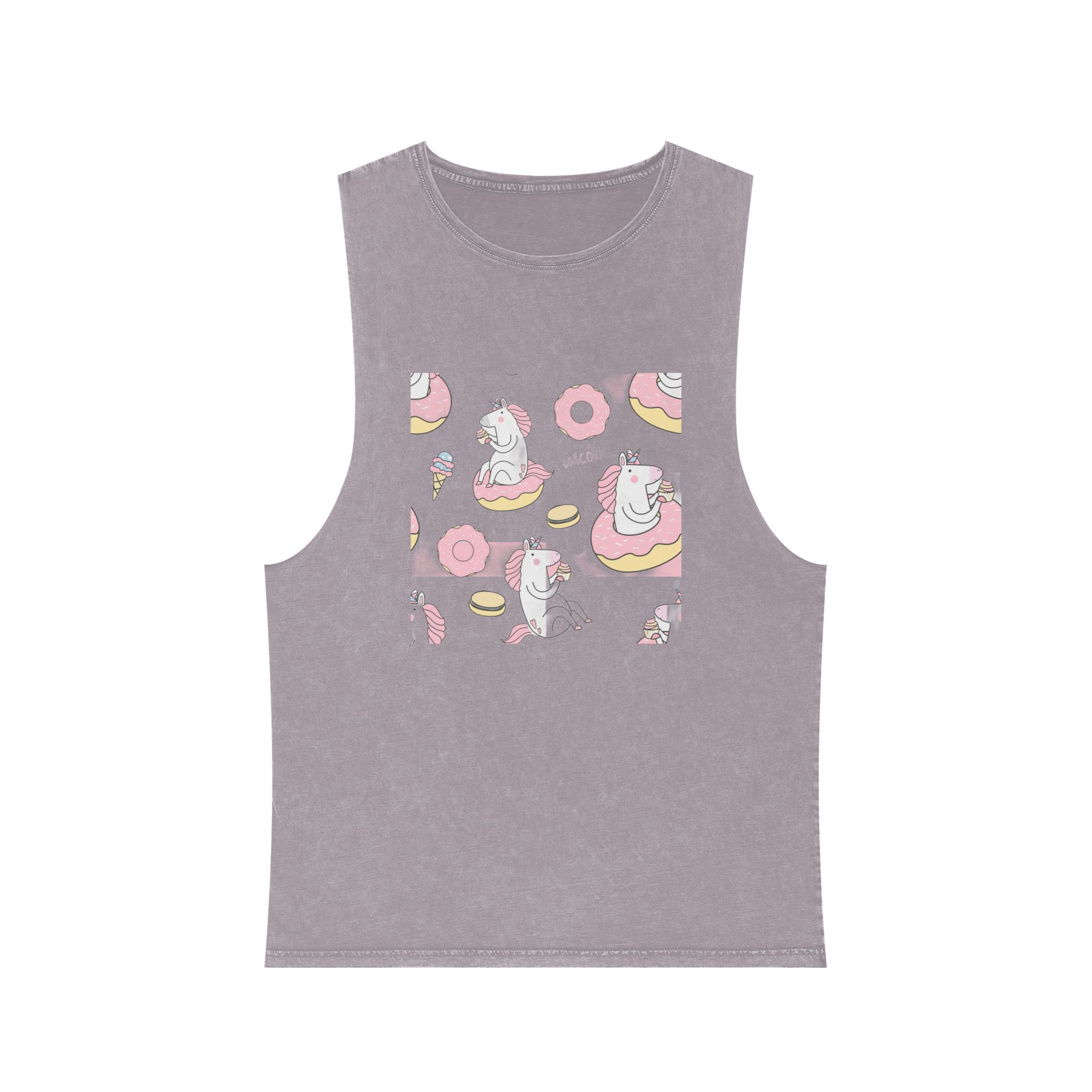 Unicorn V140 Unisex Stonewash Tank Top - Image 17