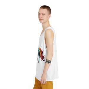 Mythical Unicorn With Oil Spill Colors Fotor Bg Remover 2023110415173 Mens Tank Aop