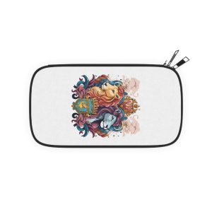 Magical Fantasy Poster With Unicorn Lion Medieval Theme Passport Wallet