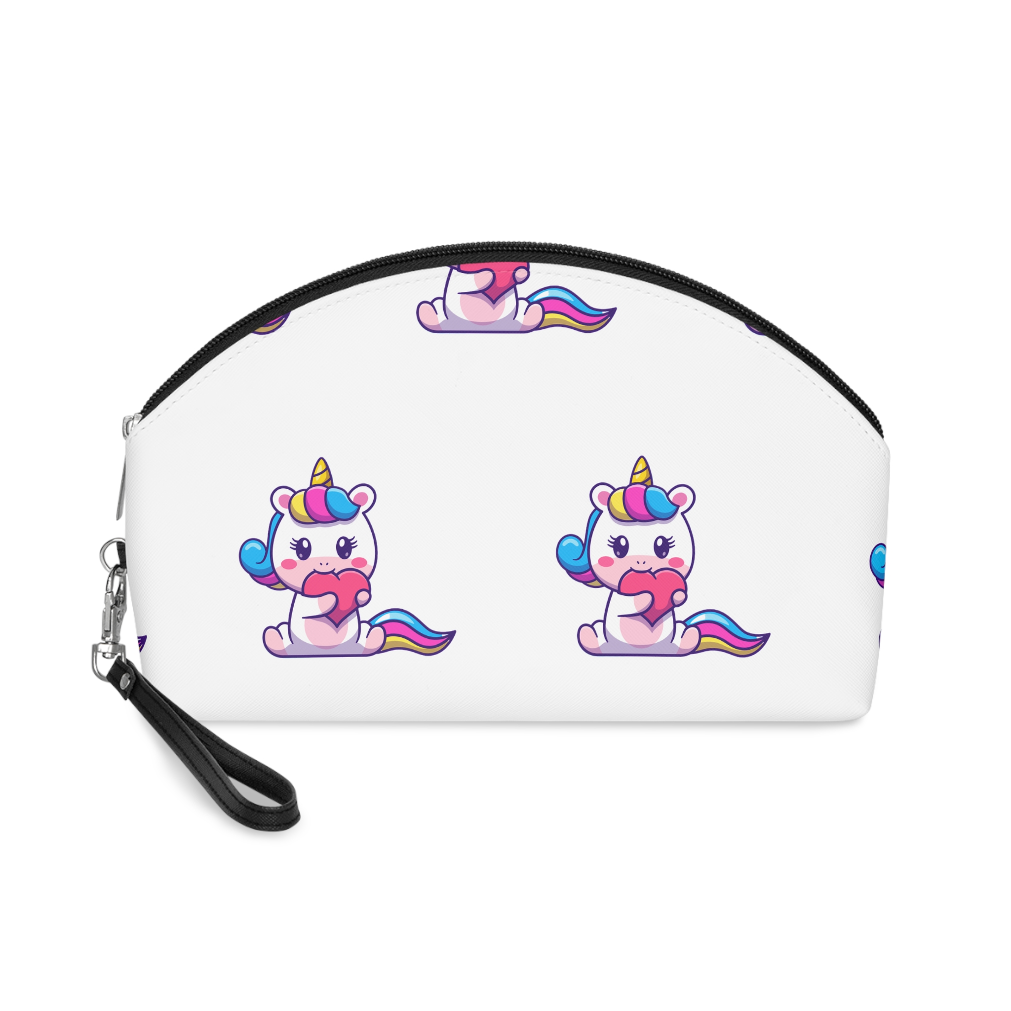 Cute Unicorn Heart Makeup Bag