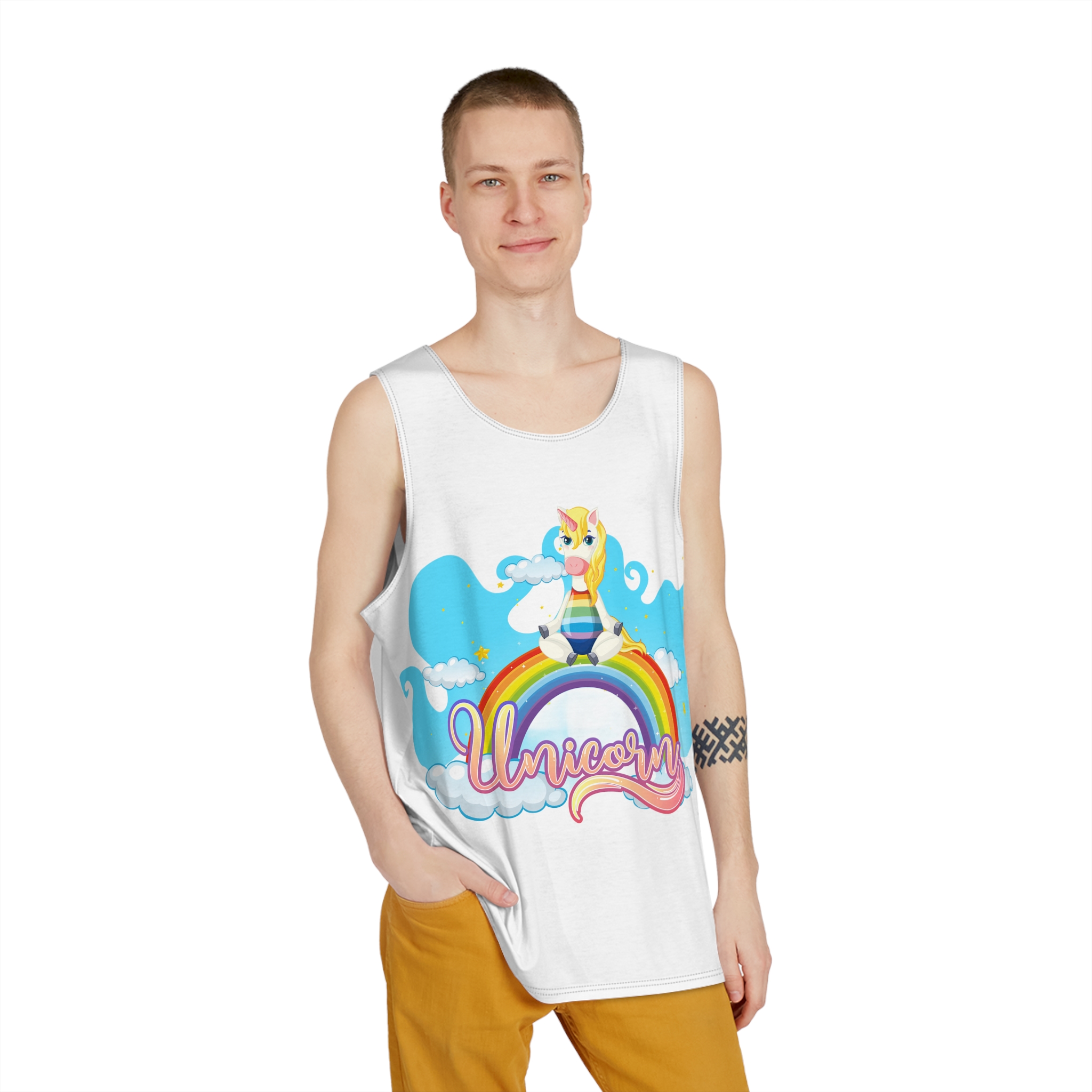 Unicorn V569 Mens Tank Aop - Image 3