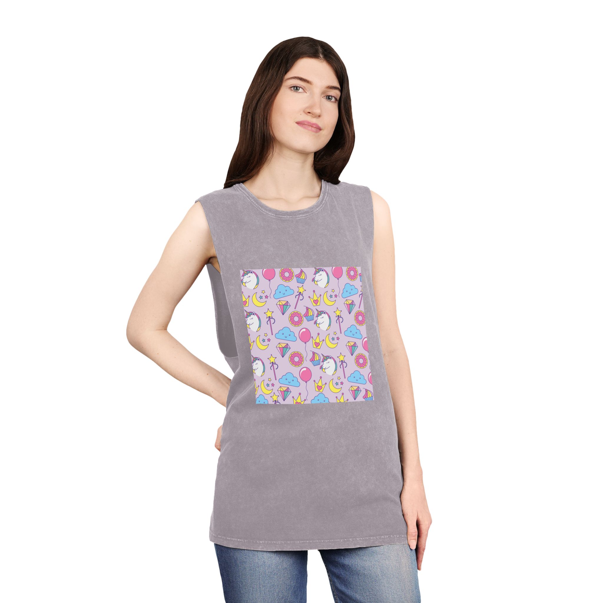 Unicorn V355 Unisex Stonewash Tank Top - Image 20