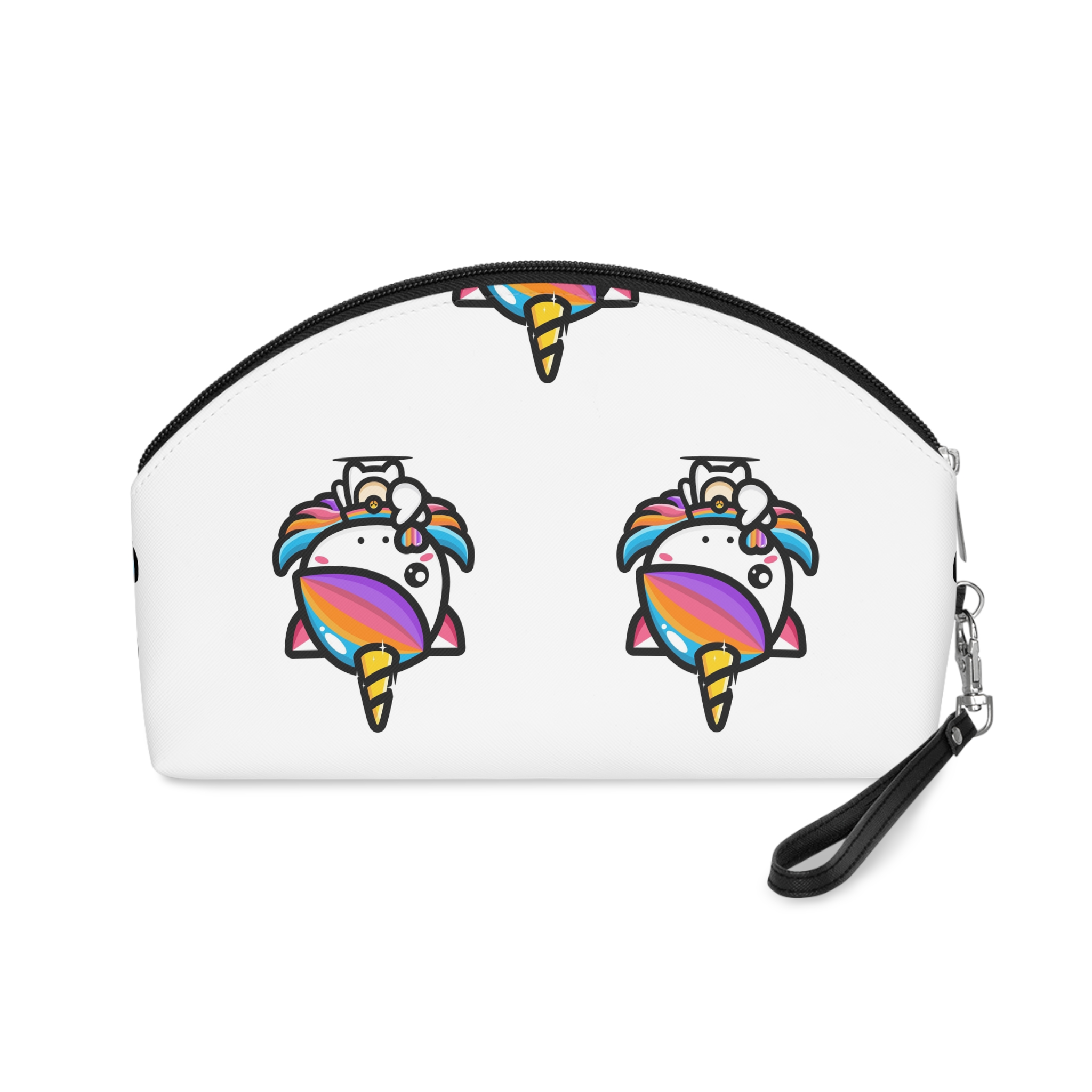 Cute Unicorn With Finger Love Pose Makeup Bag - Image 2