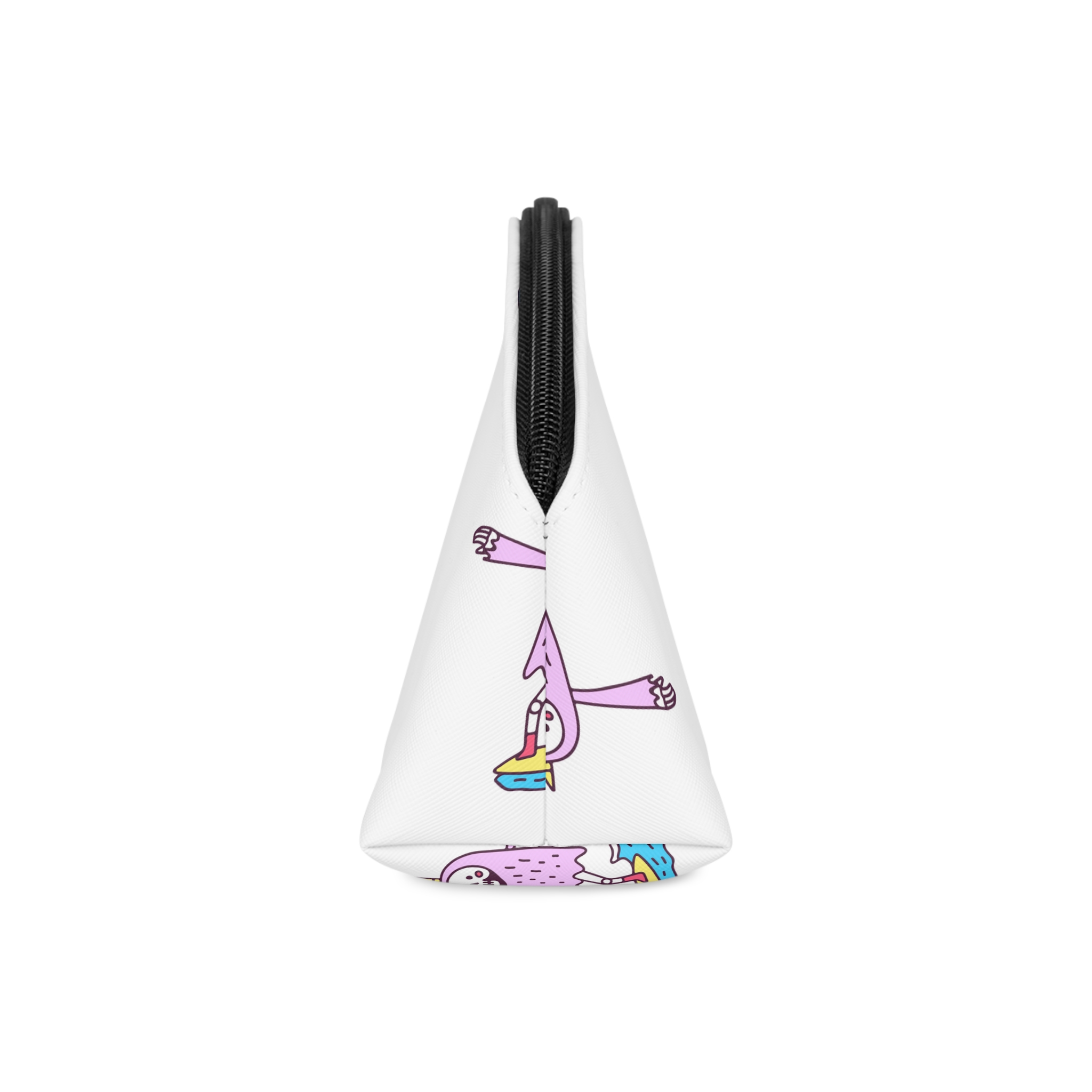 Cute Unicorn Grim Reaper Surfing Illustration T Shirt Sticker Apparel Merchandise Makeup Bag - Image 4