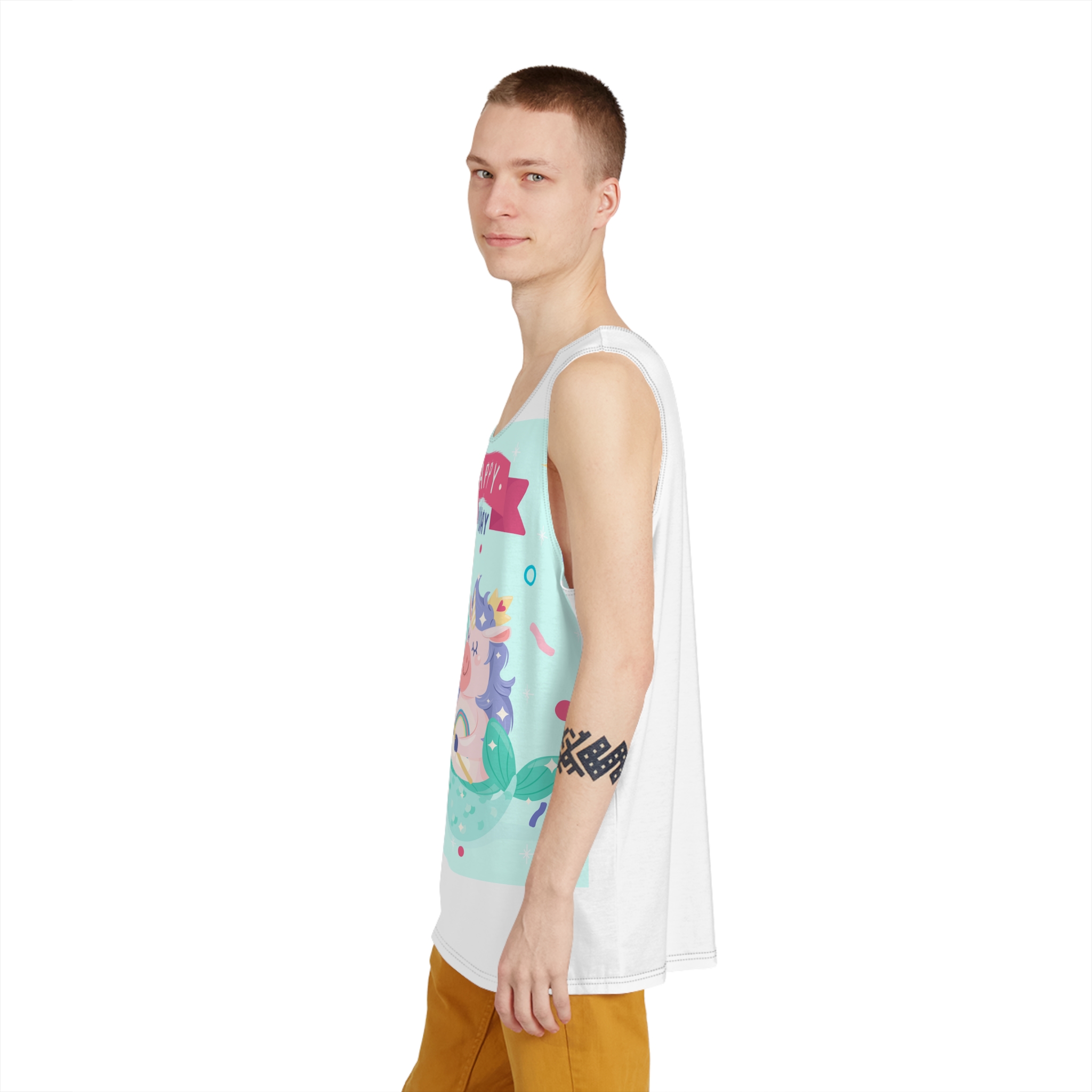 Unicorn V739 Mens Tank Aop