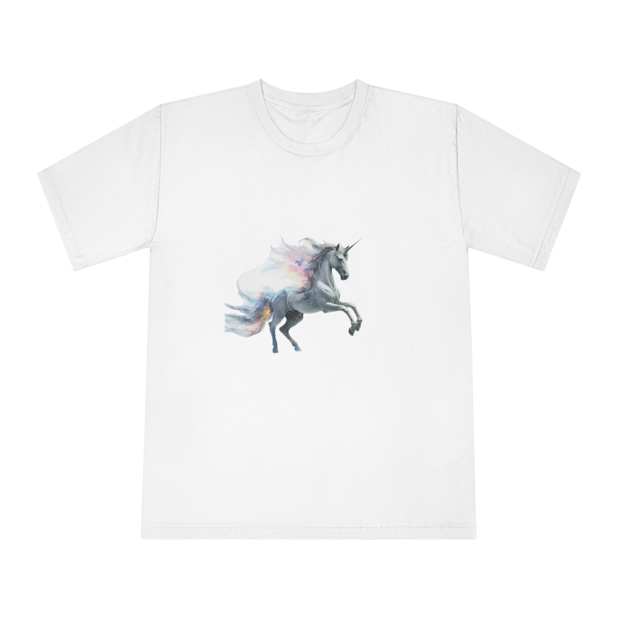 Unicorn With White Background High Quality Ultra Hd Unisex Classic Crewneck T Shirt