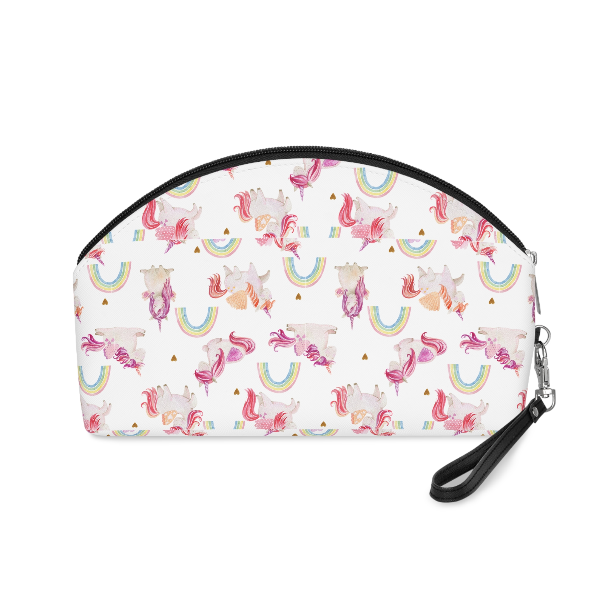 Watercolor Unicorns Seamless Pattern Magical Fantasy Character Fotor Bg Remover 20231203171217 Makeup Bag - Image 2