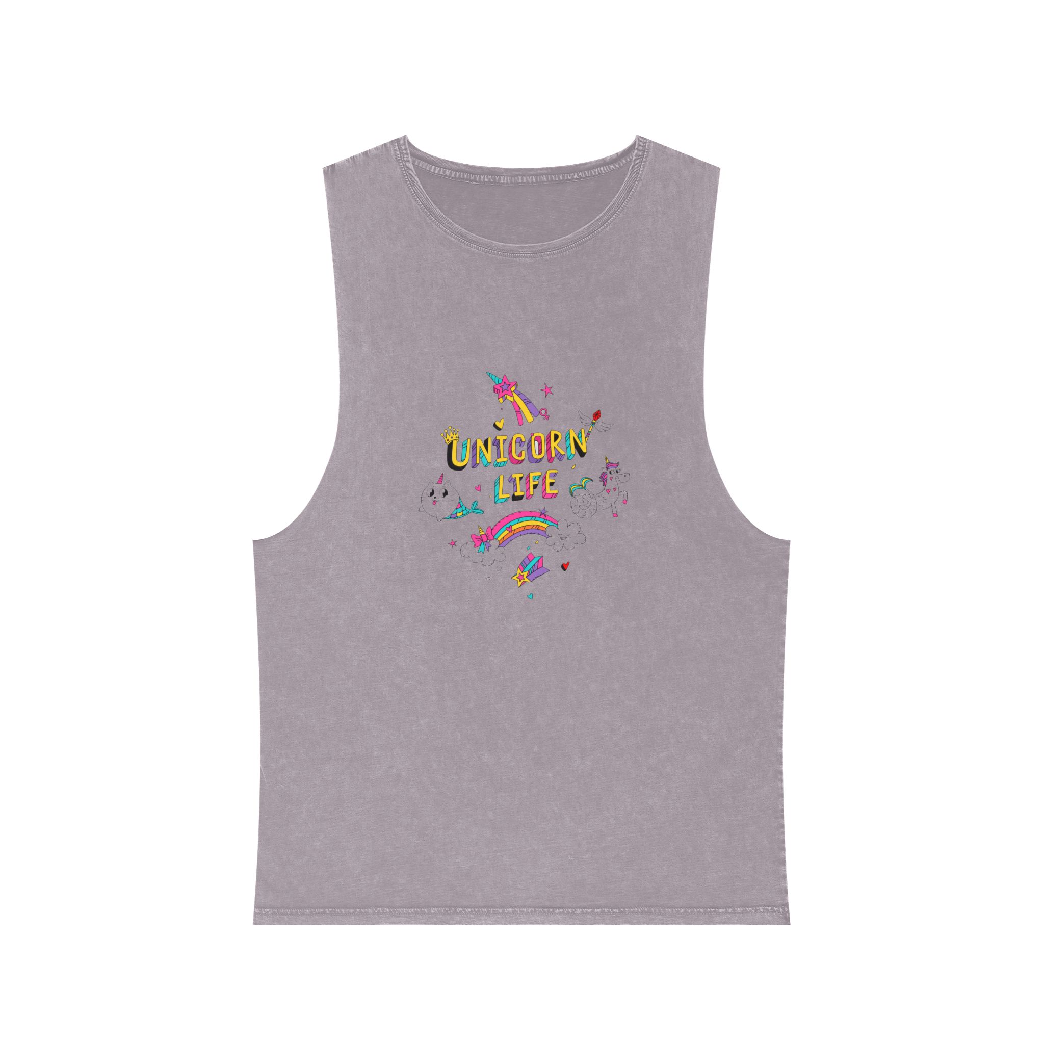Unicorn V370 Unisex Stonewash Tank Top - Image 17