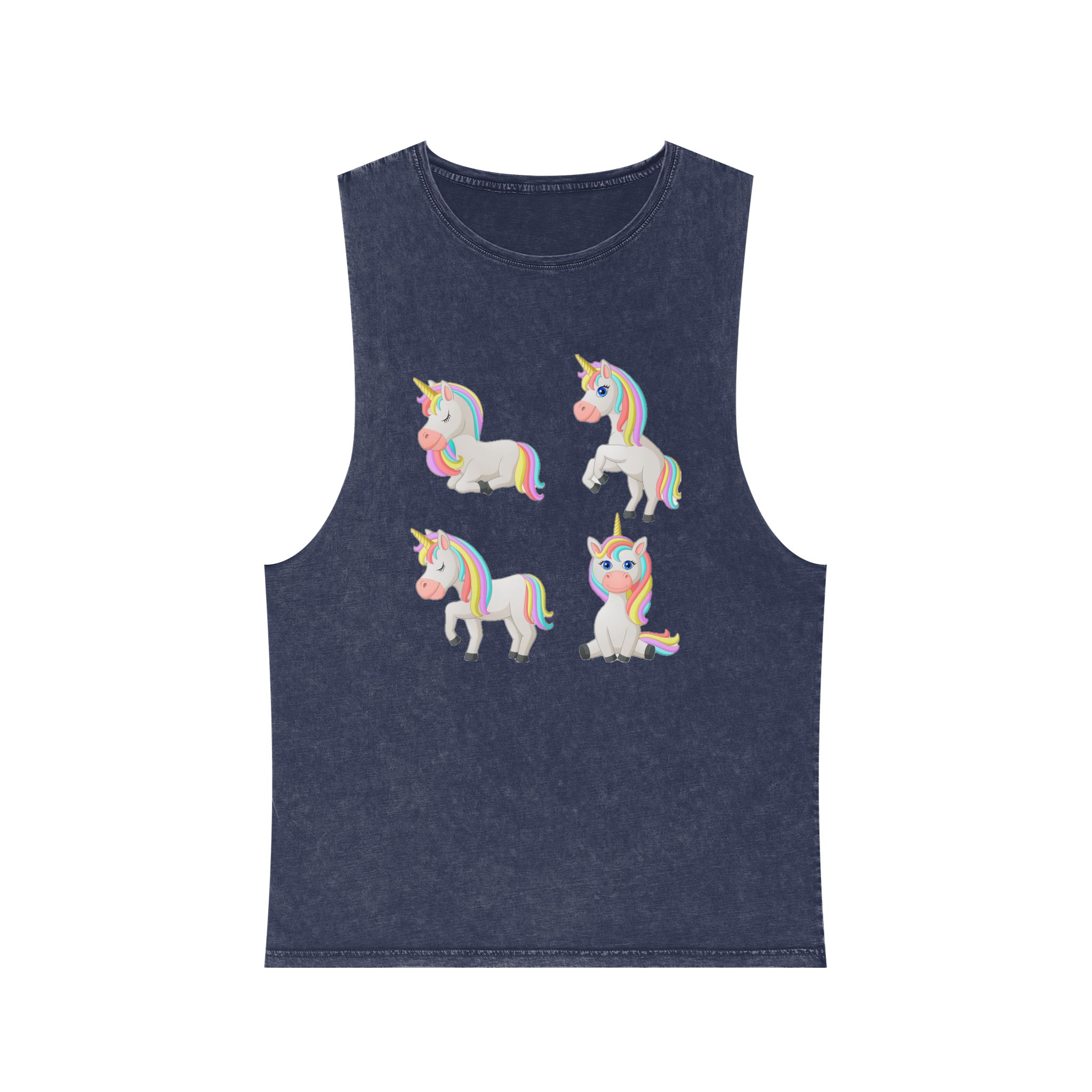 Unicorn V377 Unisex Stonewash Tank Top - Image 13
