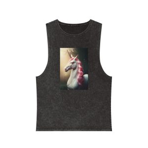 Magical Mythical Unicorn Creature 16 Unisex Stonewash Tank Top