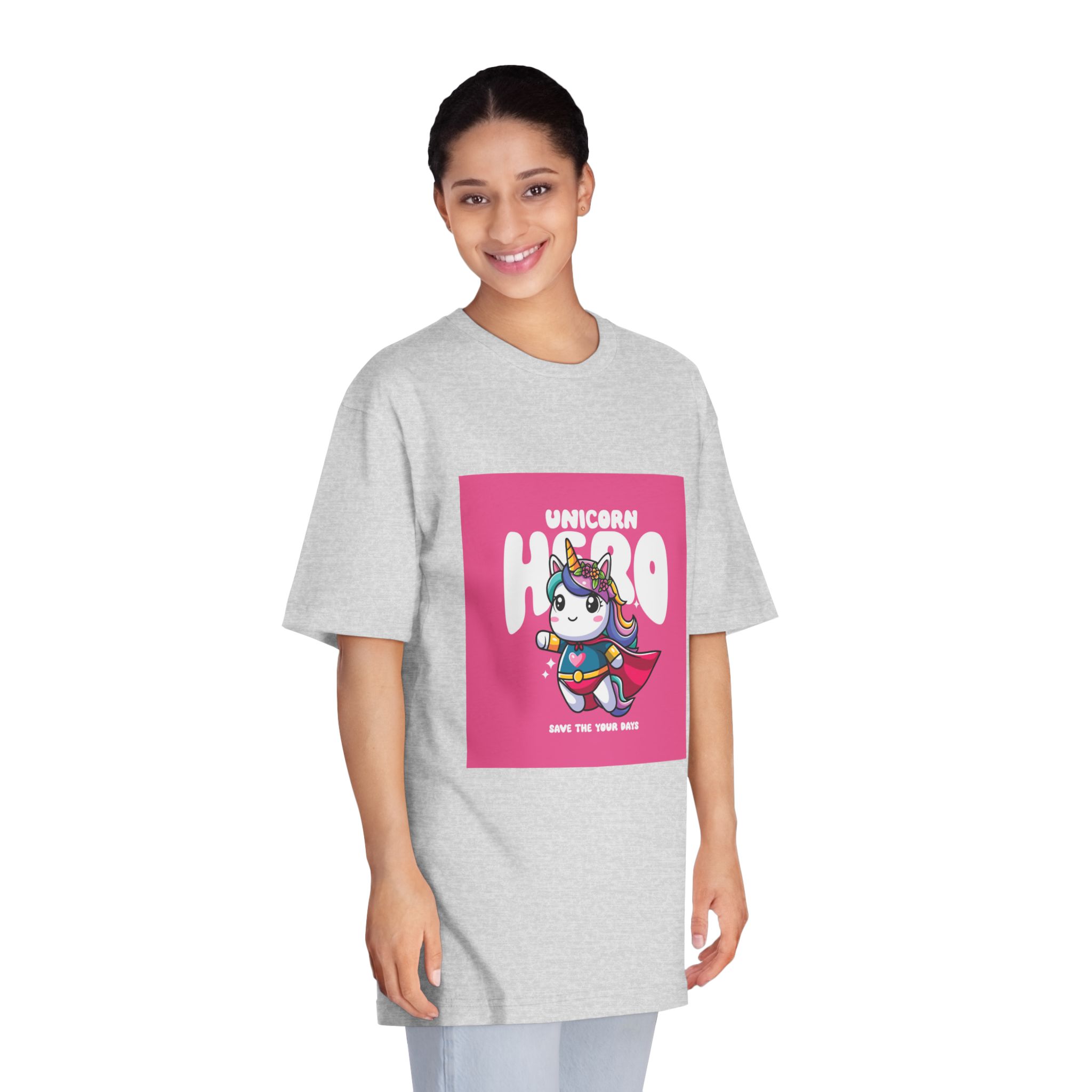 Unicorn Hero Unisex Classic Crewneck T Shirt - Image 15