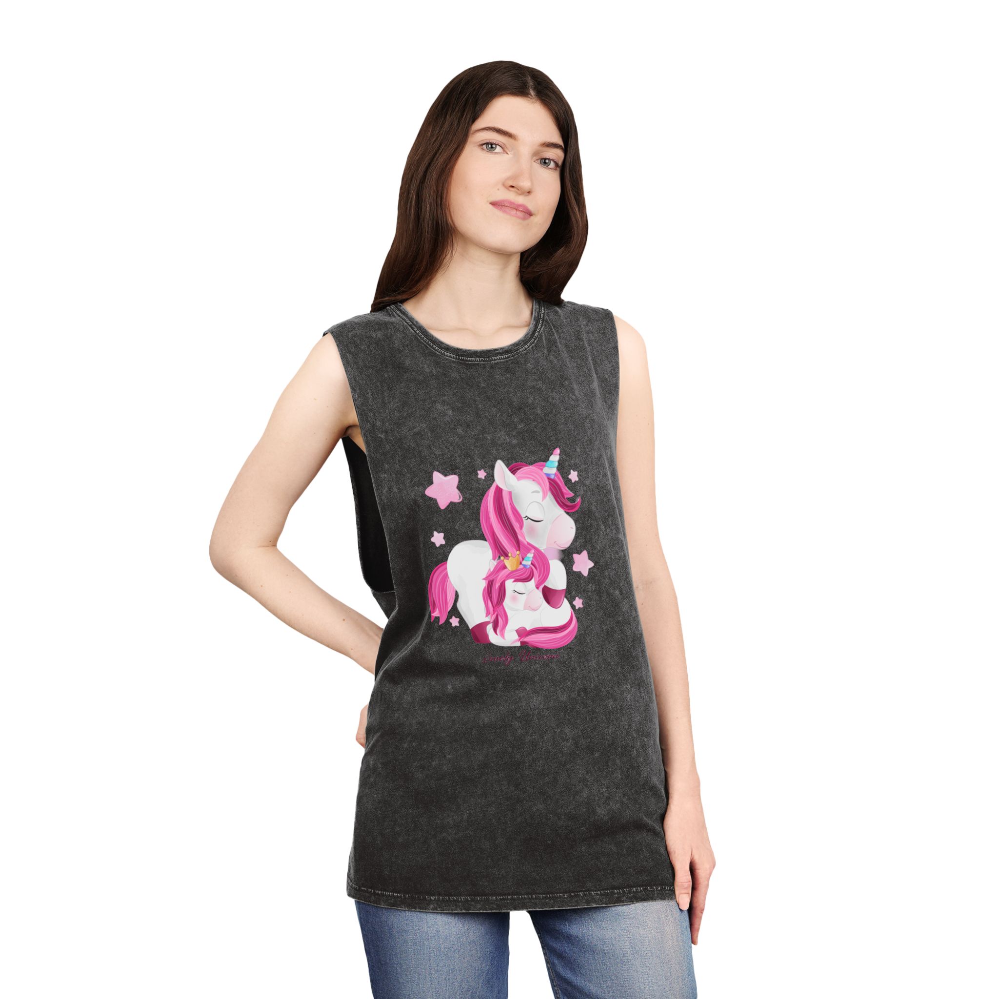 Unicorn V492 Unisex Stonewash Tank Top - Image 4