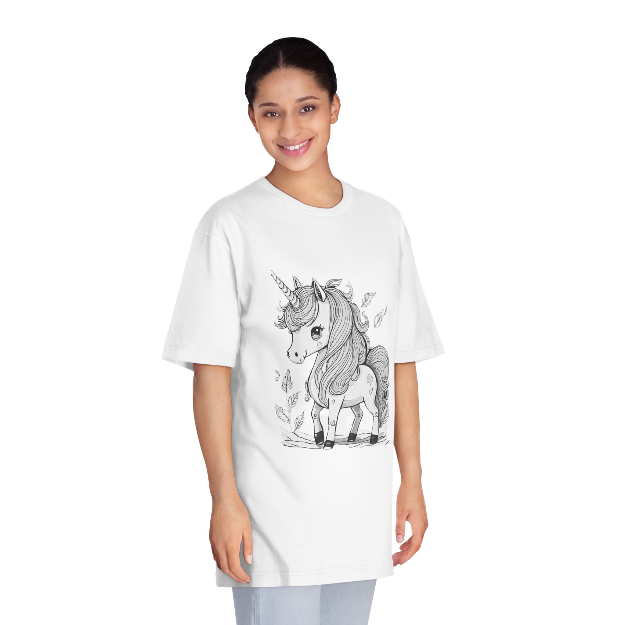 Unicorns 230 Unisex Classic Crewneck T Shirt - Image 3