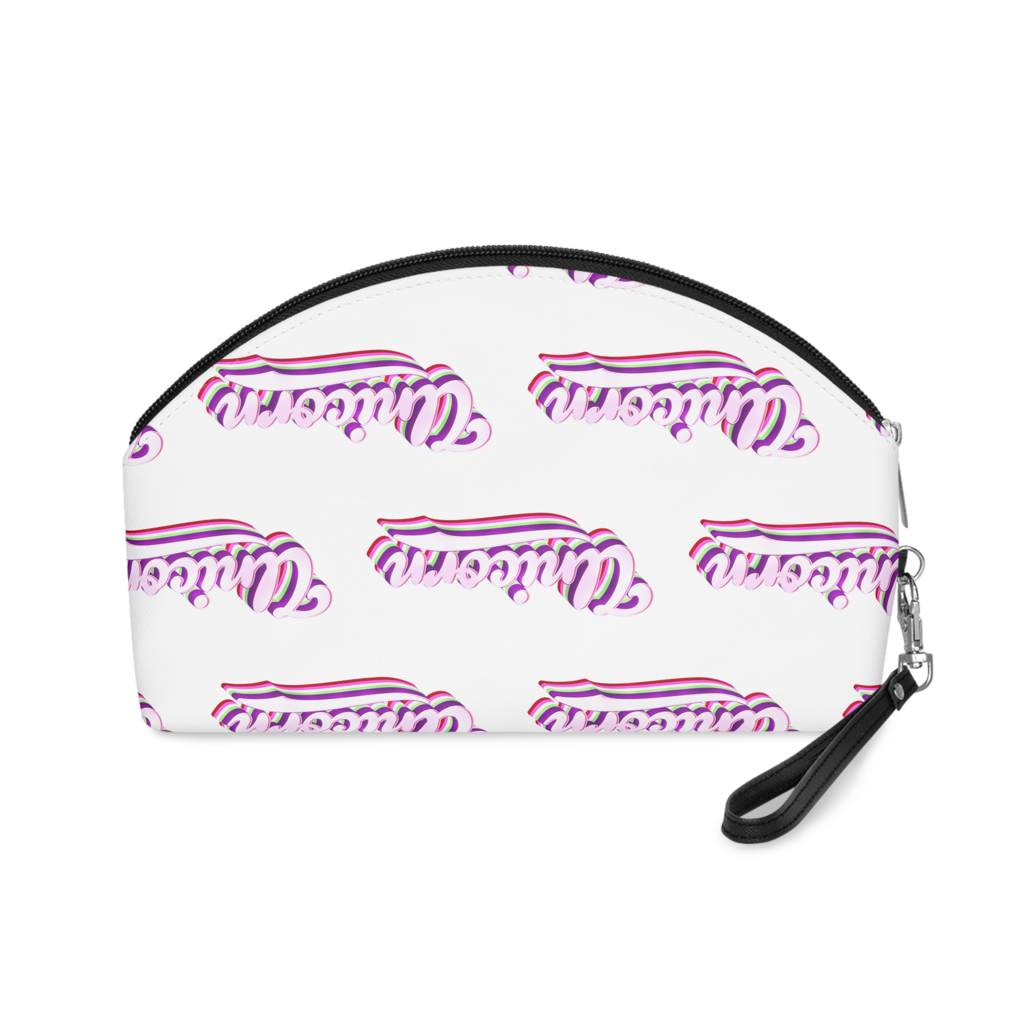 Unicorn Text Effect Editable Magical and Whimsical Customizable Font Style Makeup Bag - Image 2