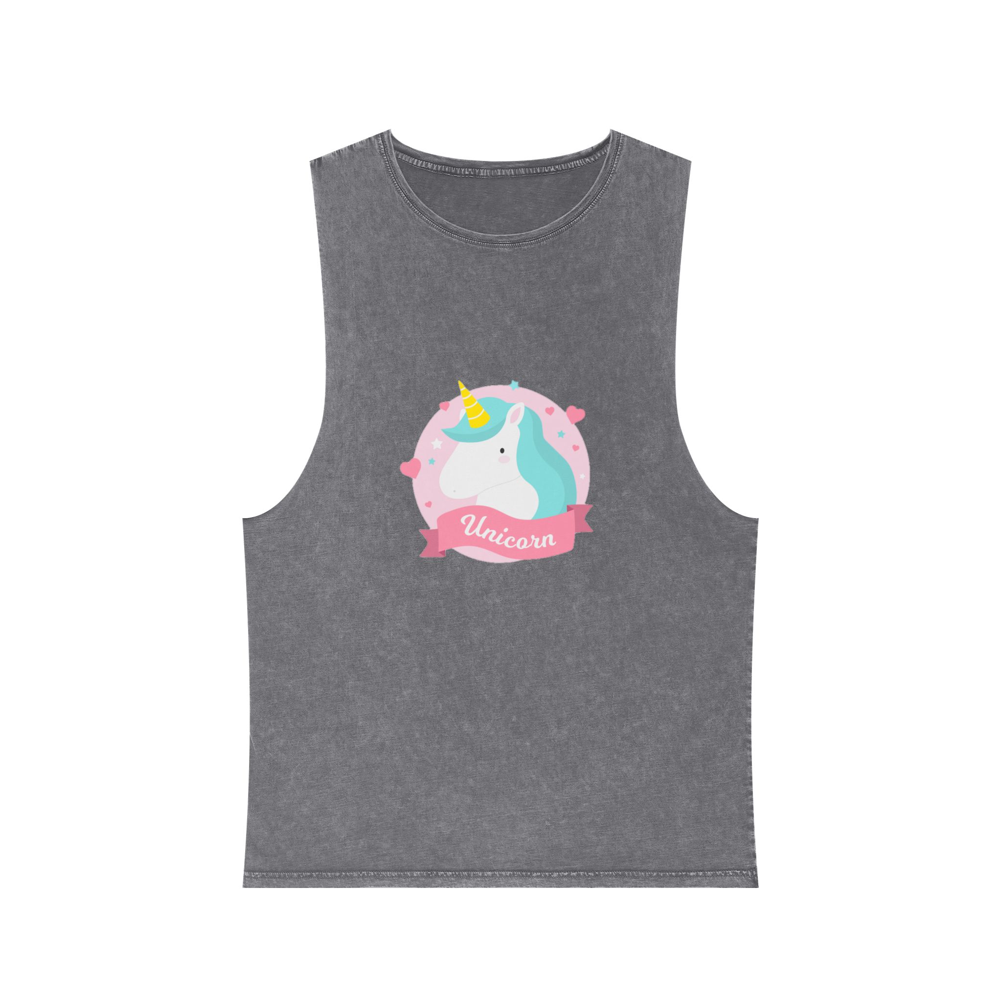 Unicorn V184 Unisex Stonewash Tank Top - Image 9