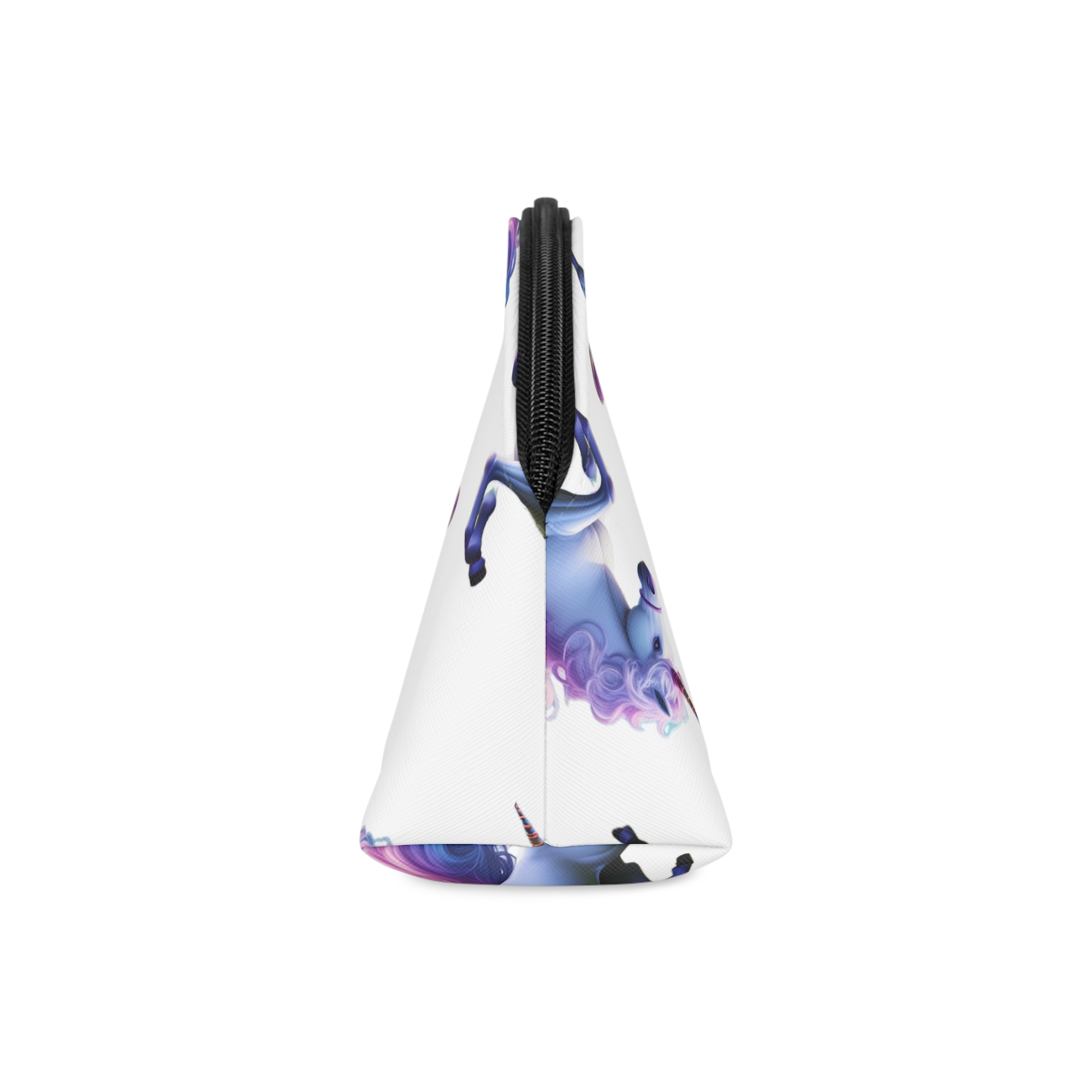 Beautiful Unicorn Running Magical Meadow Unicorn Background Images Whimsical Unicorn (37) Makeup Bag - Image 4