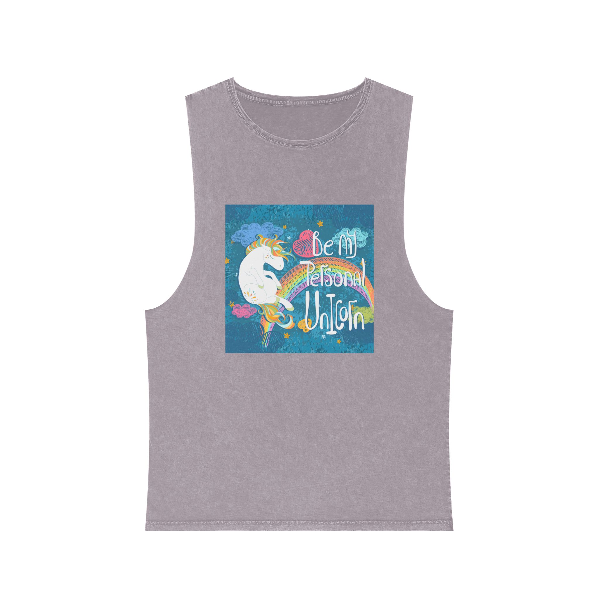 Be My Personal Unicorn Unisex Stonewash Tank Top - Image 17