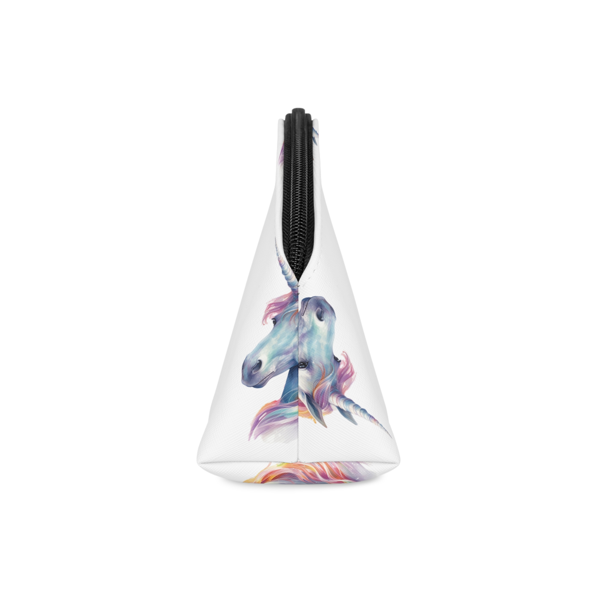 Painting Unicorn With Long Mane Colorful Mane Generative Ai (3) Makeup Bag - Image 4