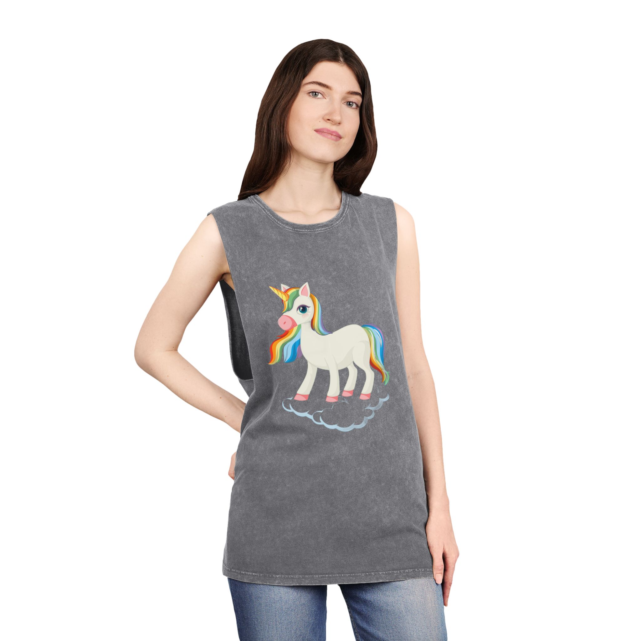 Unicorn V469 Unisex Stonewash Tank Top - Image 12