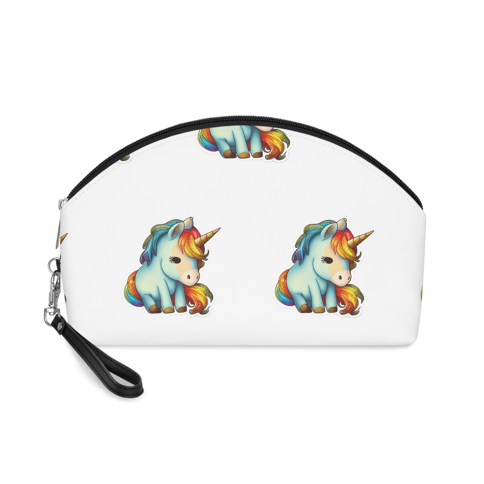 Sticker Unicorn With Rainbow It Makeup Bag