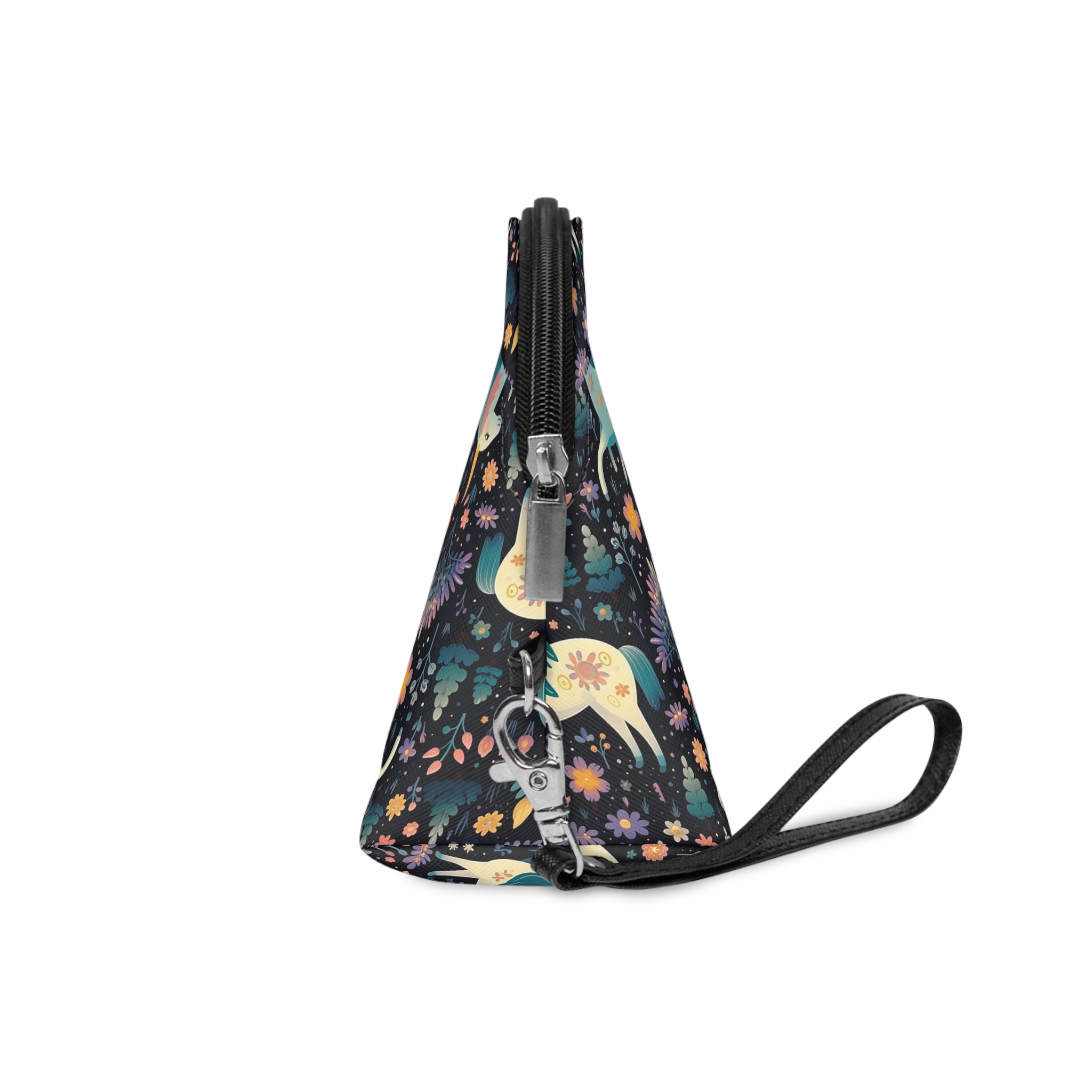 Childish Seamless Pattern Background With Colorful Unicorns Makeup Bag - Image 3
