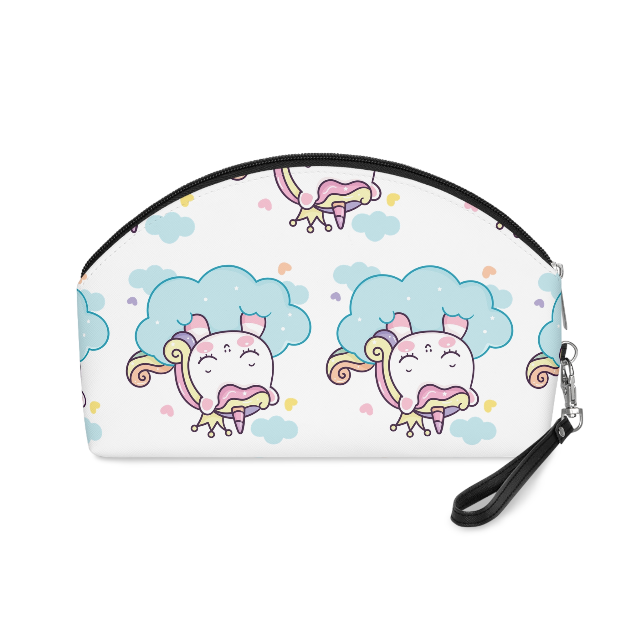 Cute Unicorn Princess Cartoon Sleep Cloud Kawaii Clipart Makeup Bag - Image 2