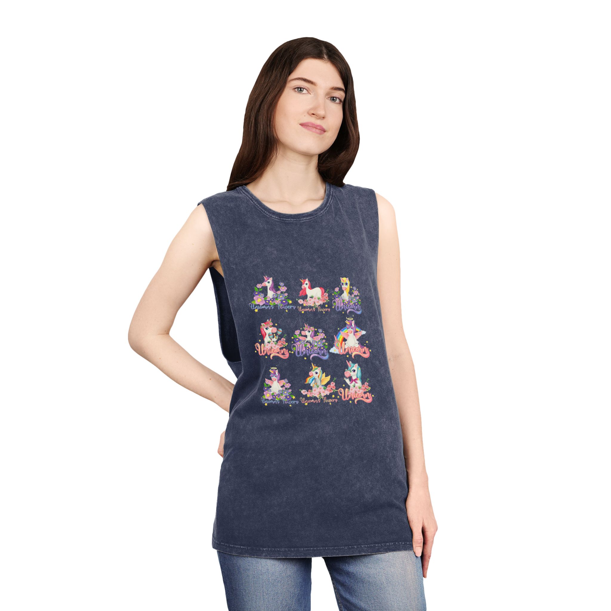 Unicorn V470 Unisex Stonewash Tank Top - Image 16