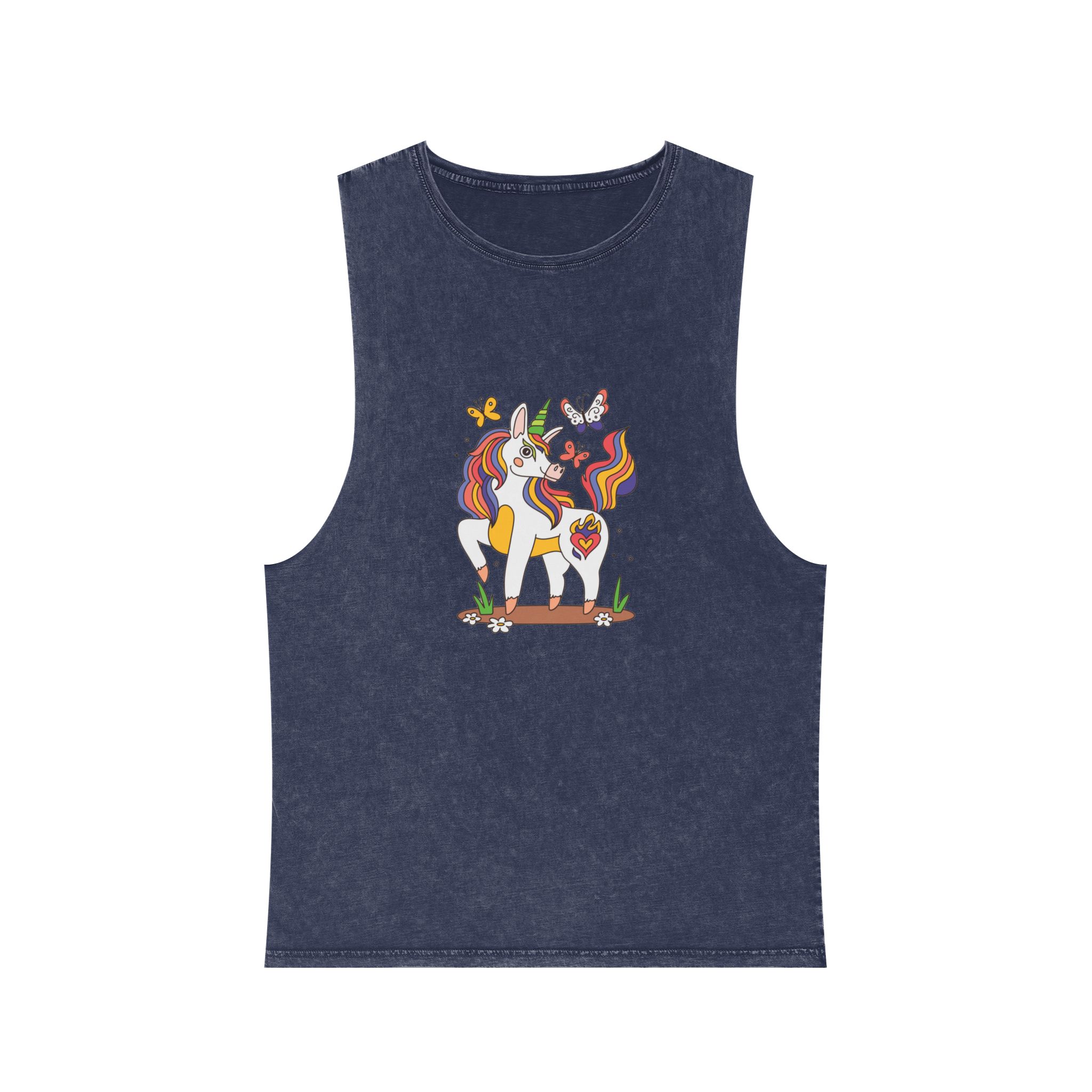 Unicorn V464 Unisex Stonewash Tank Top - Image 13