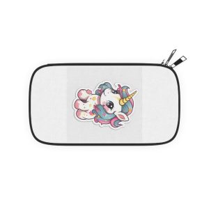 Cartoon Unicorn With Pink Mane Tail With Stars It Passport Wallet