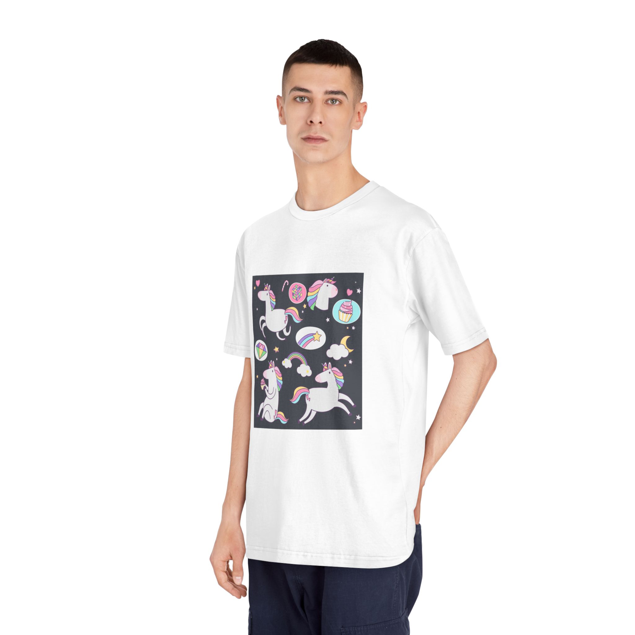 Unicorn V8 Unisex Classic Crewneck T Shirt - Image 4