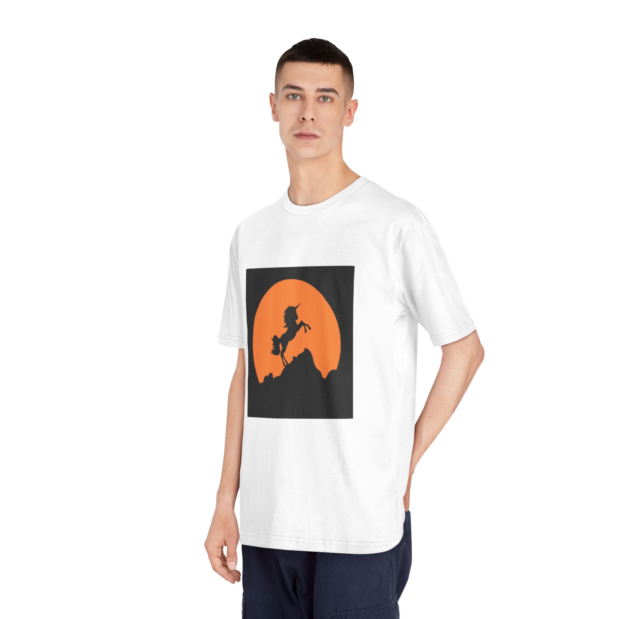 Unicorn Silhouette Unisex Classic Crewneck T Shirt - Image 4