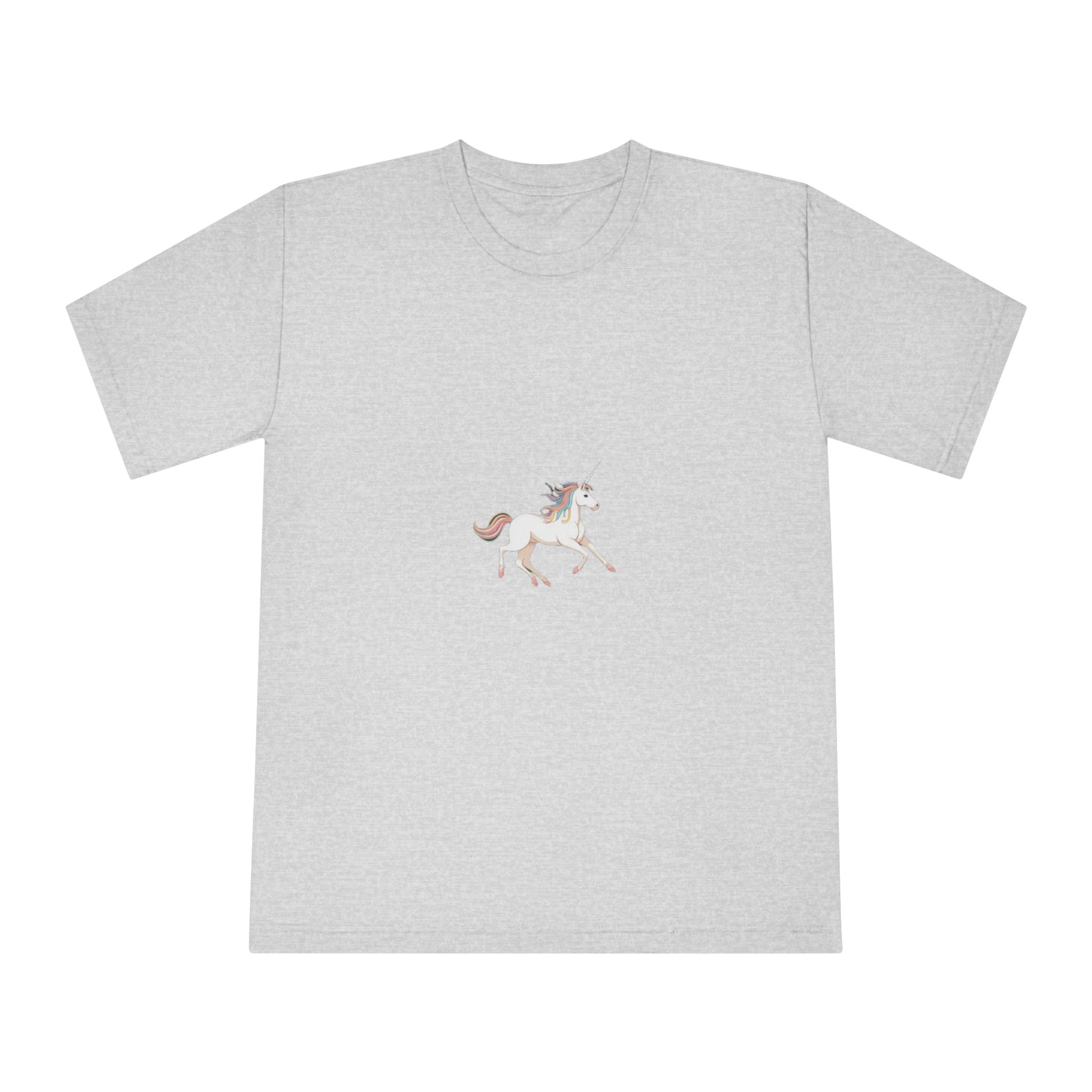 Beautiful Unicorn Running Magical Meadow Unicorn Background Images Whimsical Unicorn (53) Unisex Classic Crewneck T Shirt - Image 13
